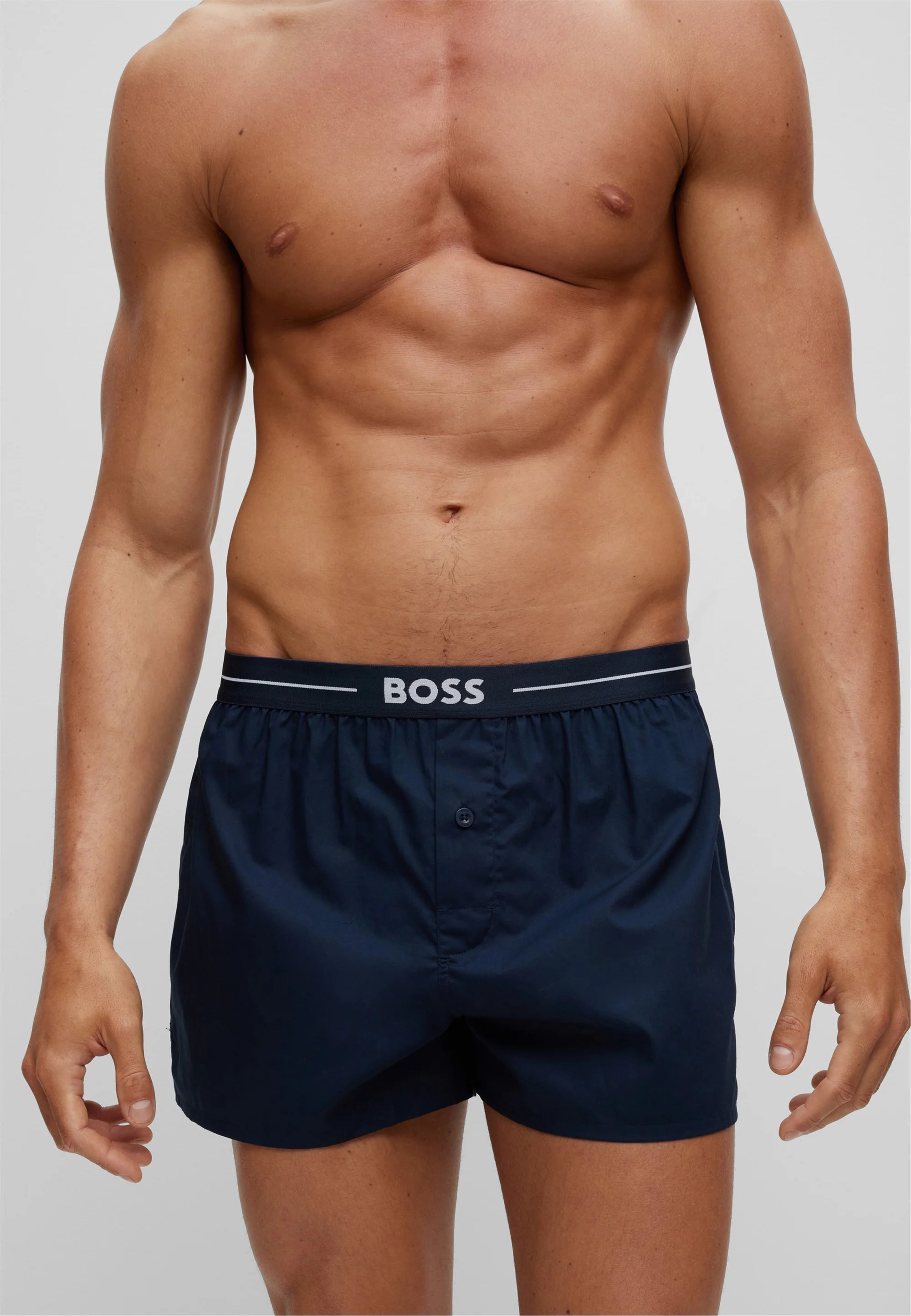 BOSS Lot de 2 boxers – Bleu foncé