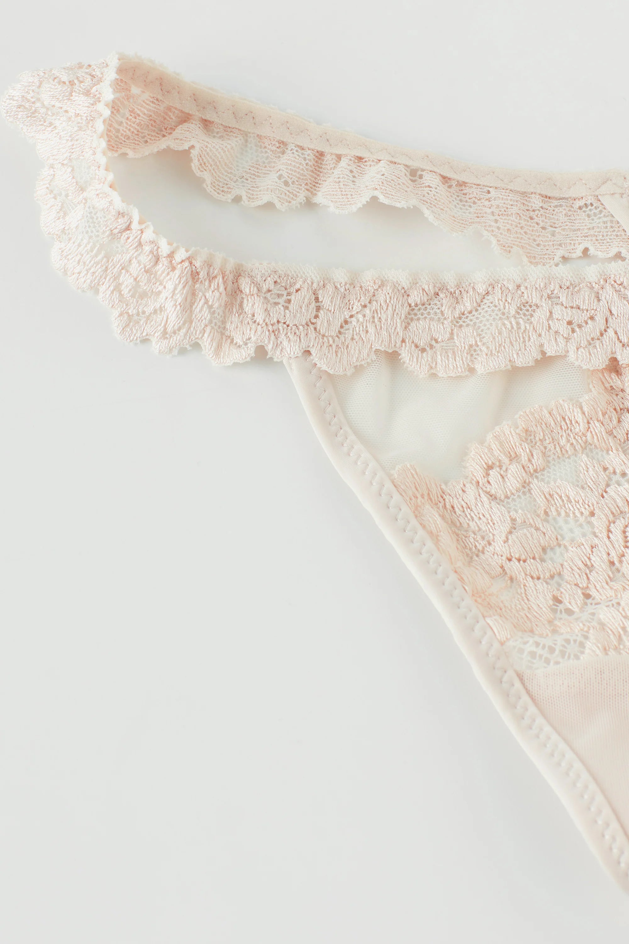 Stringi Intimissimi Pretty Flowers z bocznymi paskami – cętkowany beż
