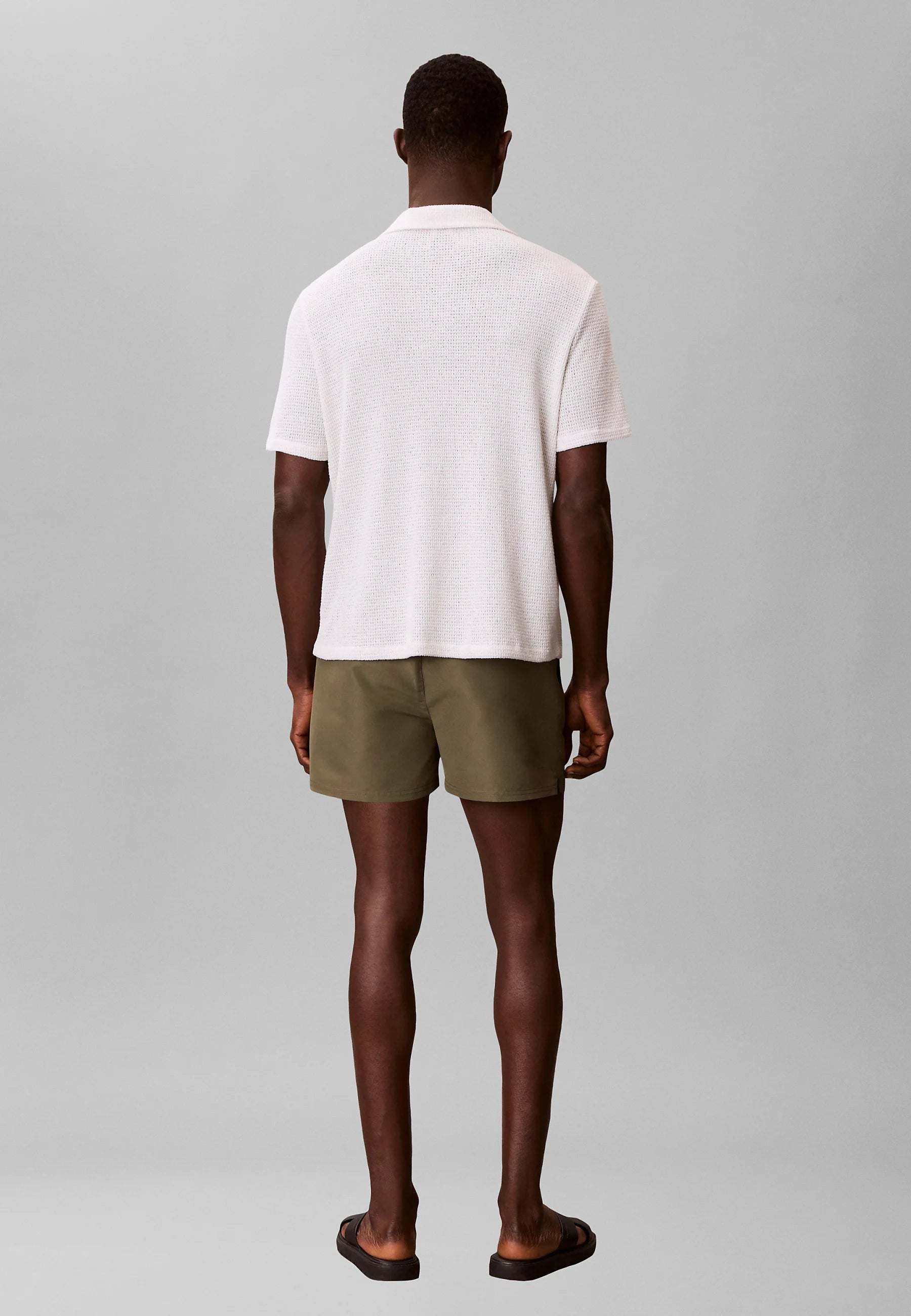 Calvin Klein Drawstring Swim Shorts – Brush Green