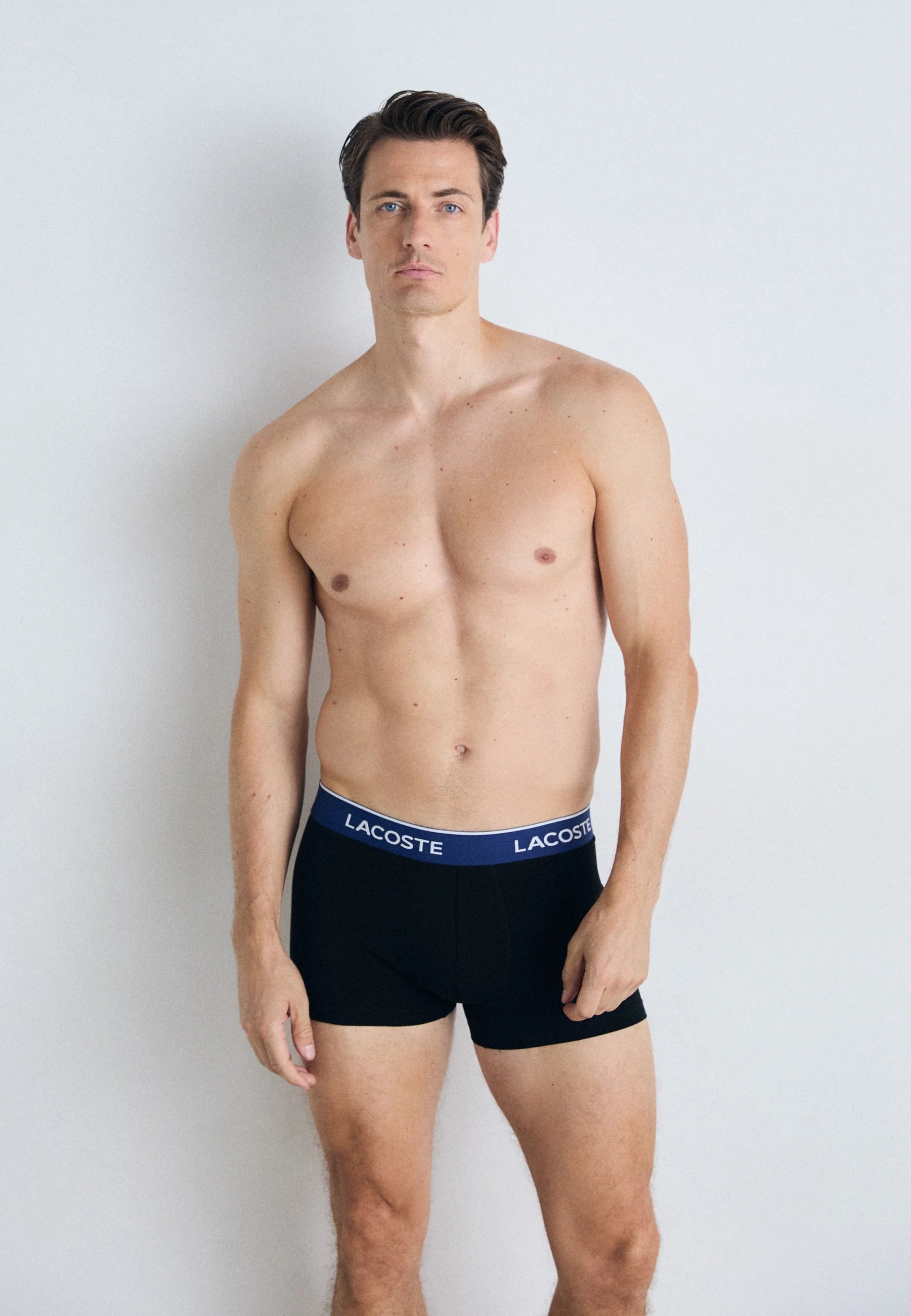 Lacoste Court Classic Stretch Trunks 3 Pack – černá, Delphinium, Olive, Methylen