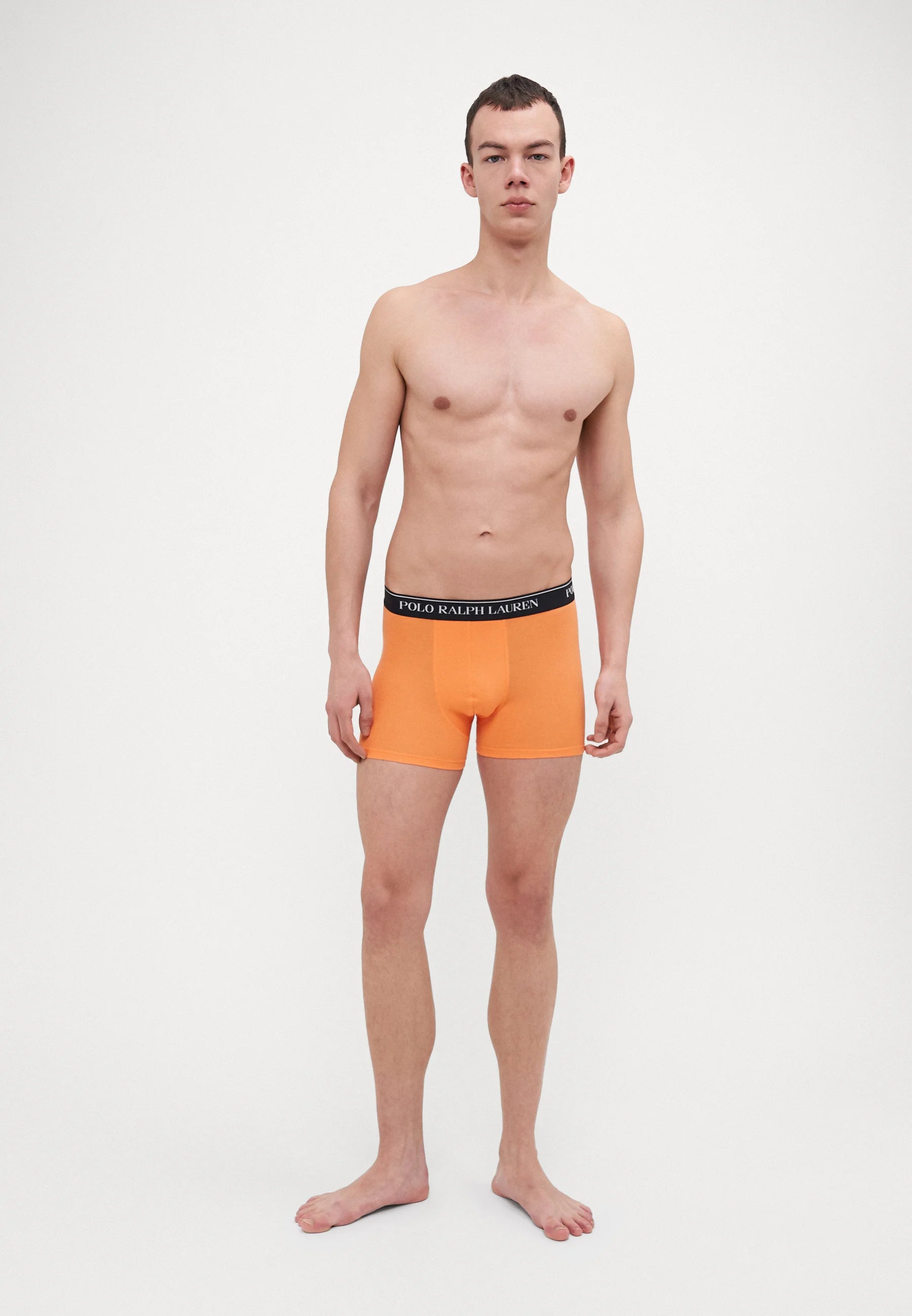 Polo Ralph Lauren Cotton Stretch Trunks – 5 Pack – Black, Grey, Khaki, Orange, Beige