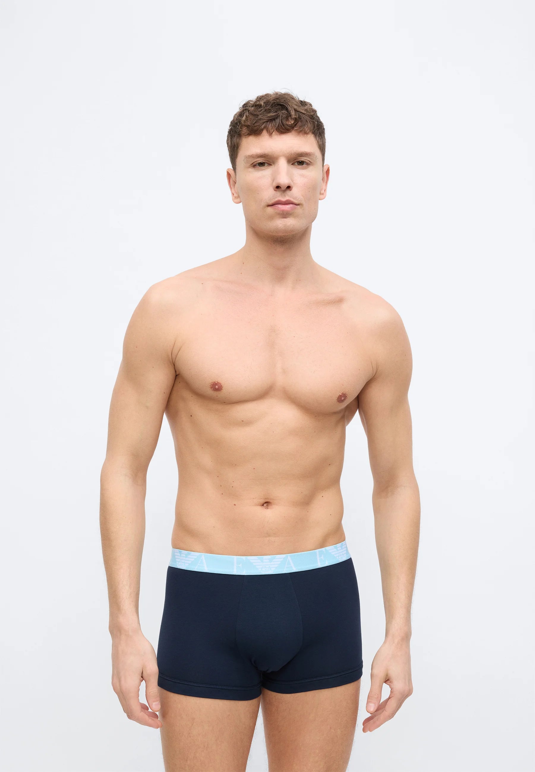 Lot de 6 boxers Emporio Armani BOLD Monogram – Noir, Gris, Blanc, Bleu