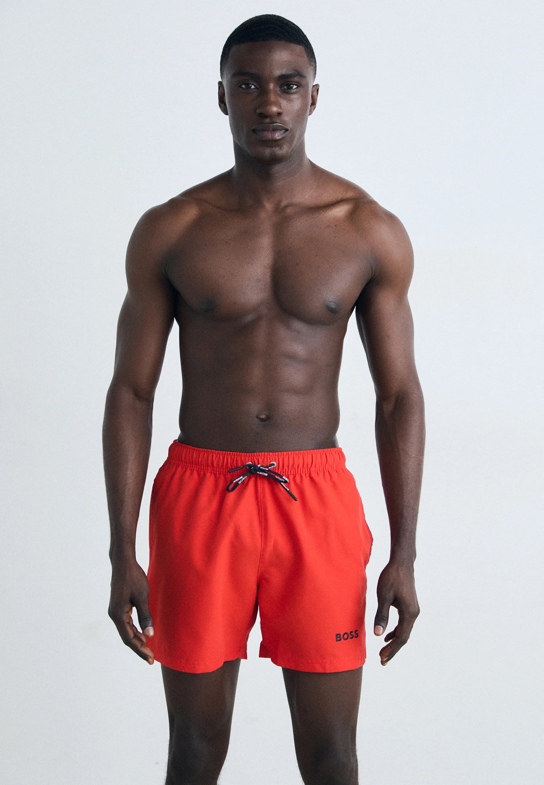BOSS Dogfish Swim Shorts – červené
