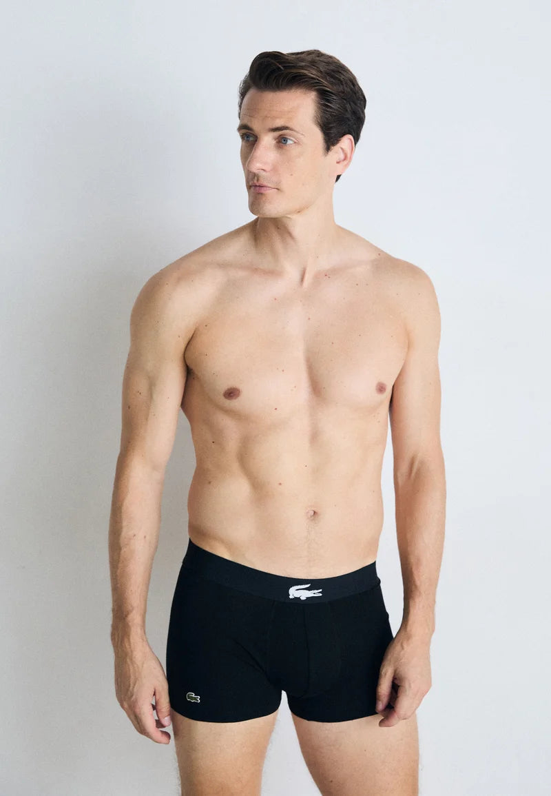 Lacoste Court Lot de 3 boxers stretch – Noir, Blanc