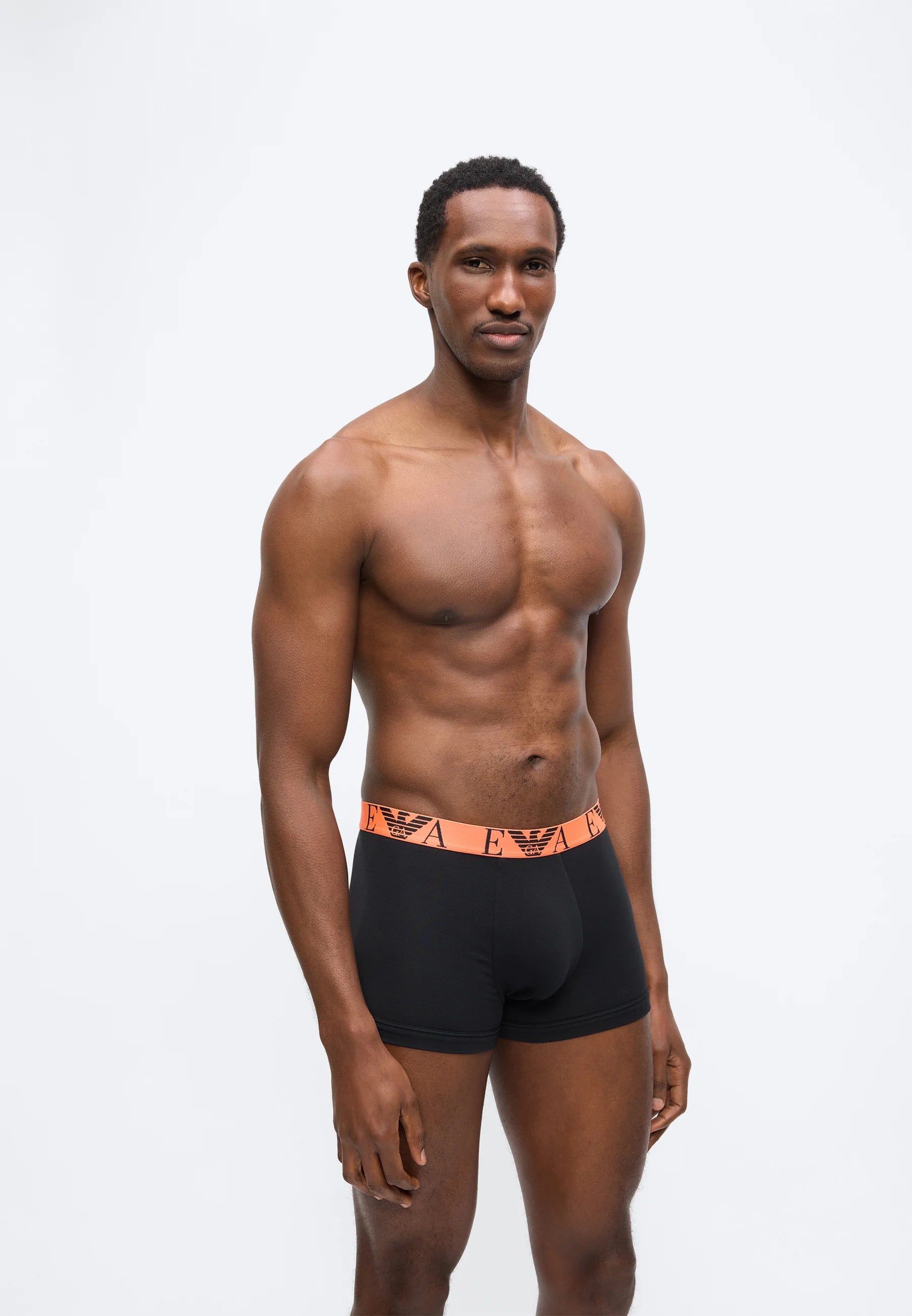 Emporio Armani BOLD Monogram 6 Pack Trunks – Pink, Aqua, Camellia, Black