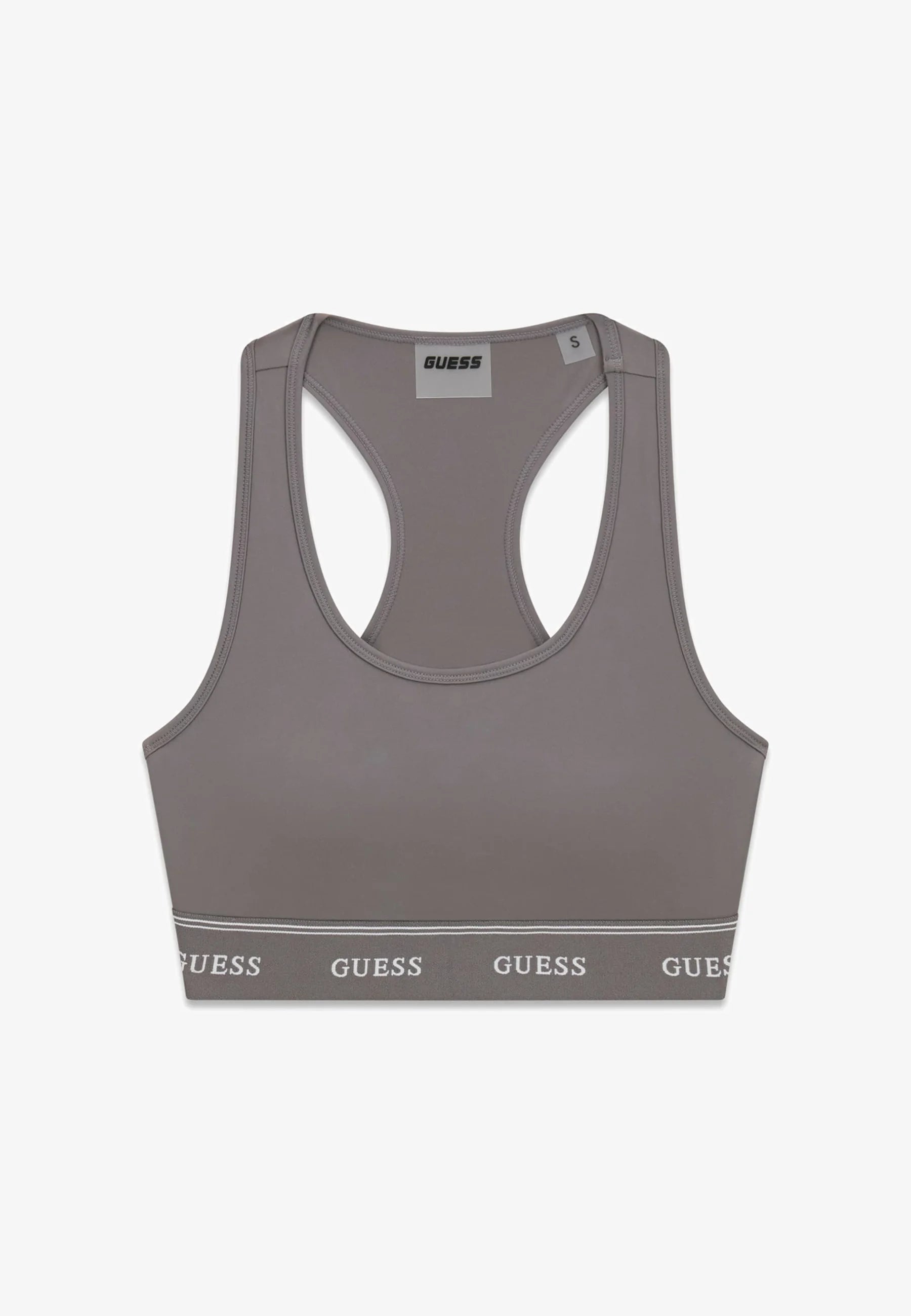 Soutien-gorge souple Guess Logo Bustier - Gris foncé