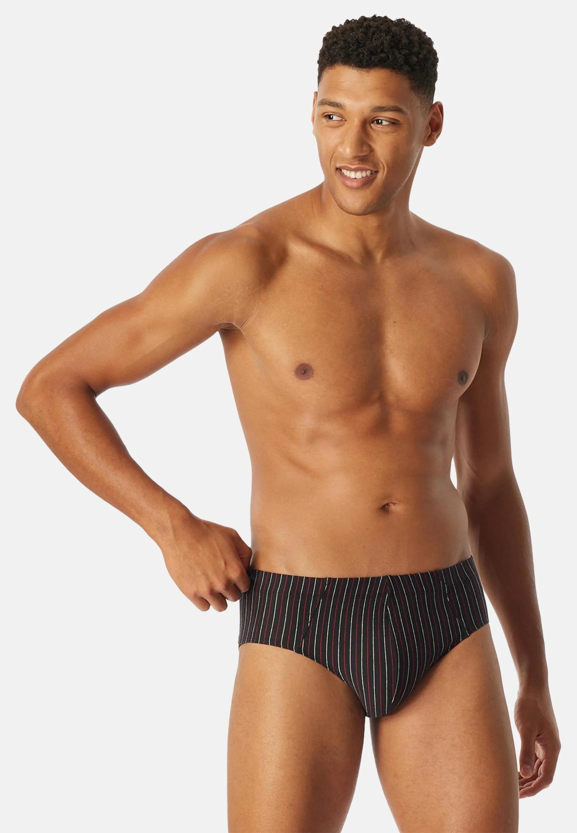 Schiesser Cotton Stretch Briefs 9 Pack – Black