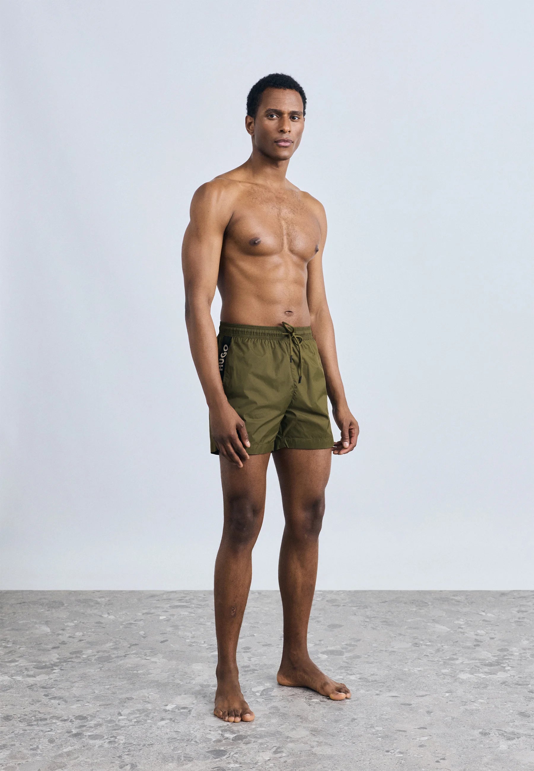 Short de bain HUGO Fab – Vert foncé