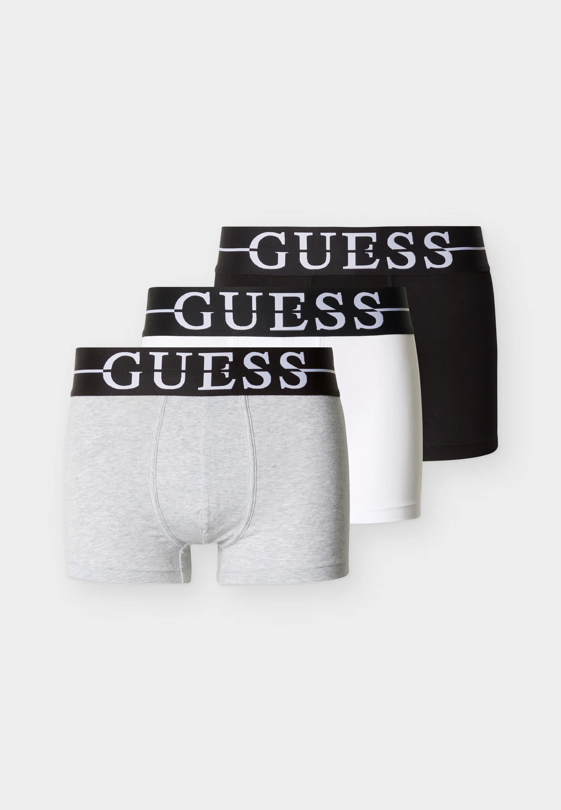 Guess Joe 3 Pack Trunks – Grey, White, Black