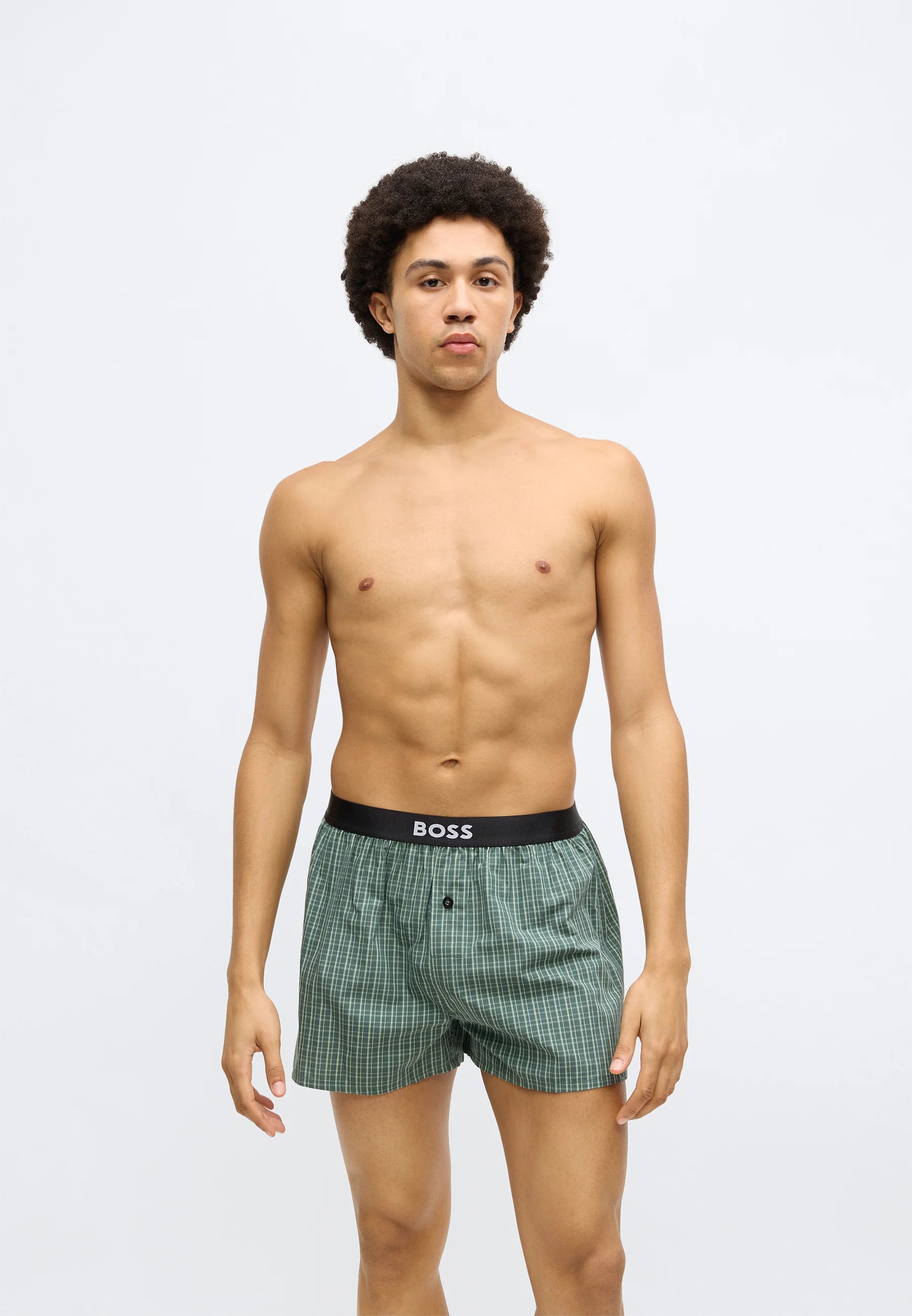 BOSS 2er-Pack Boxershorts – Dunkelgrün