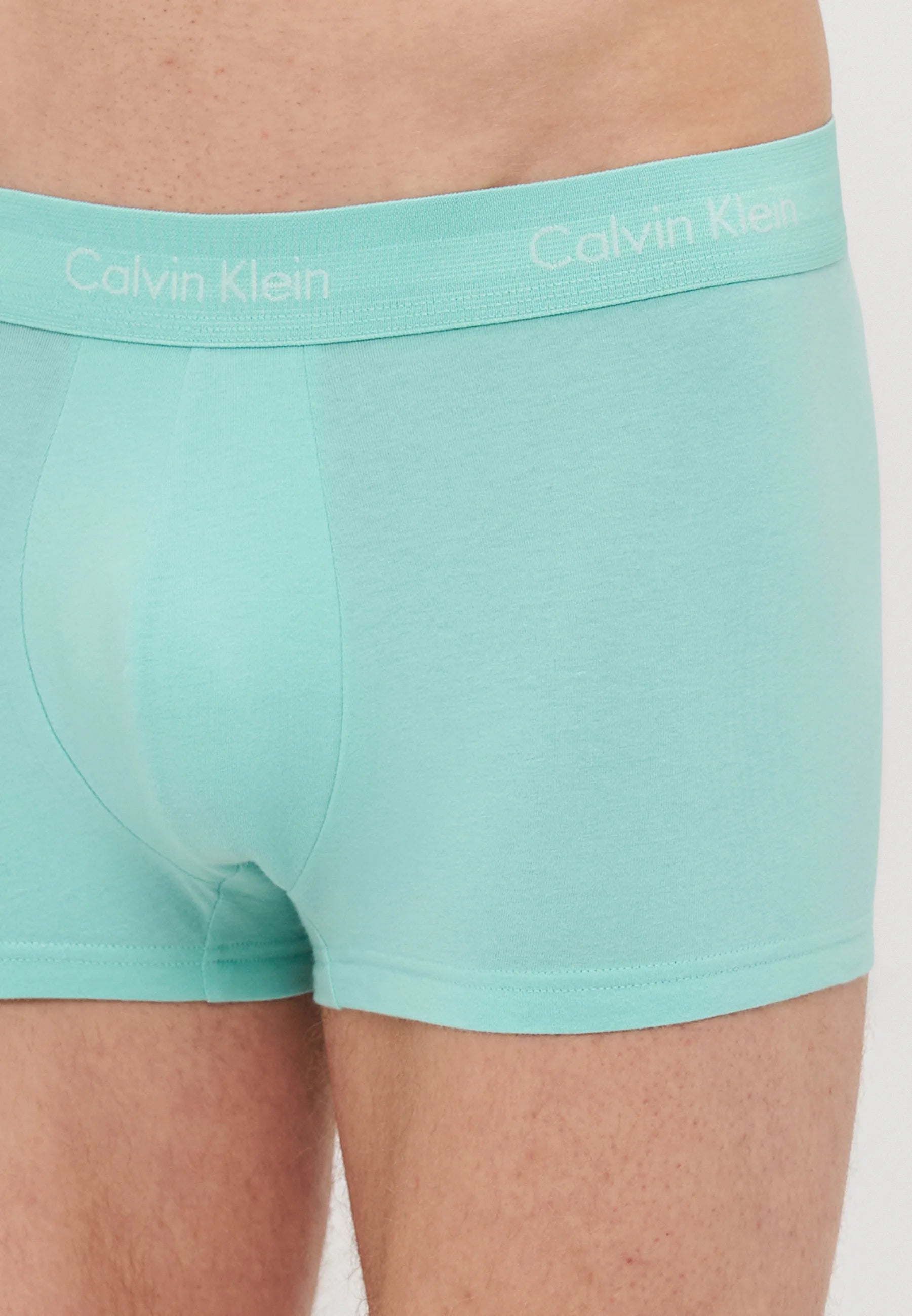 Calvin Klein Cotton Stretch Trunks – 3 Pack – Faded Denim, Celadon Tint, Beau