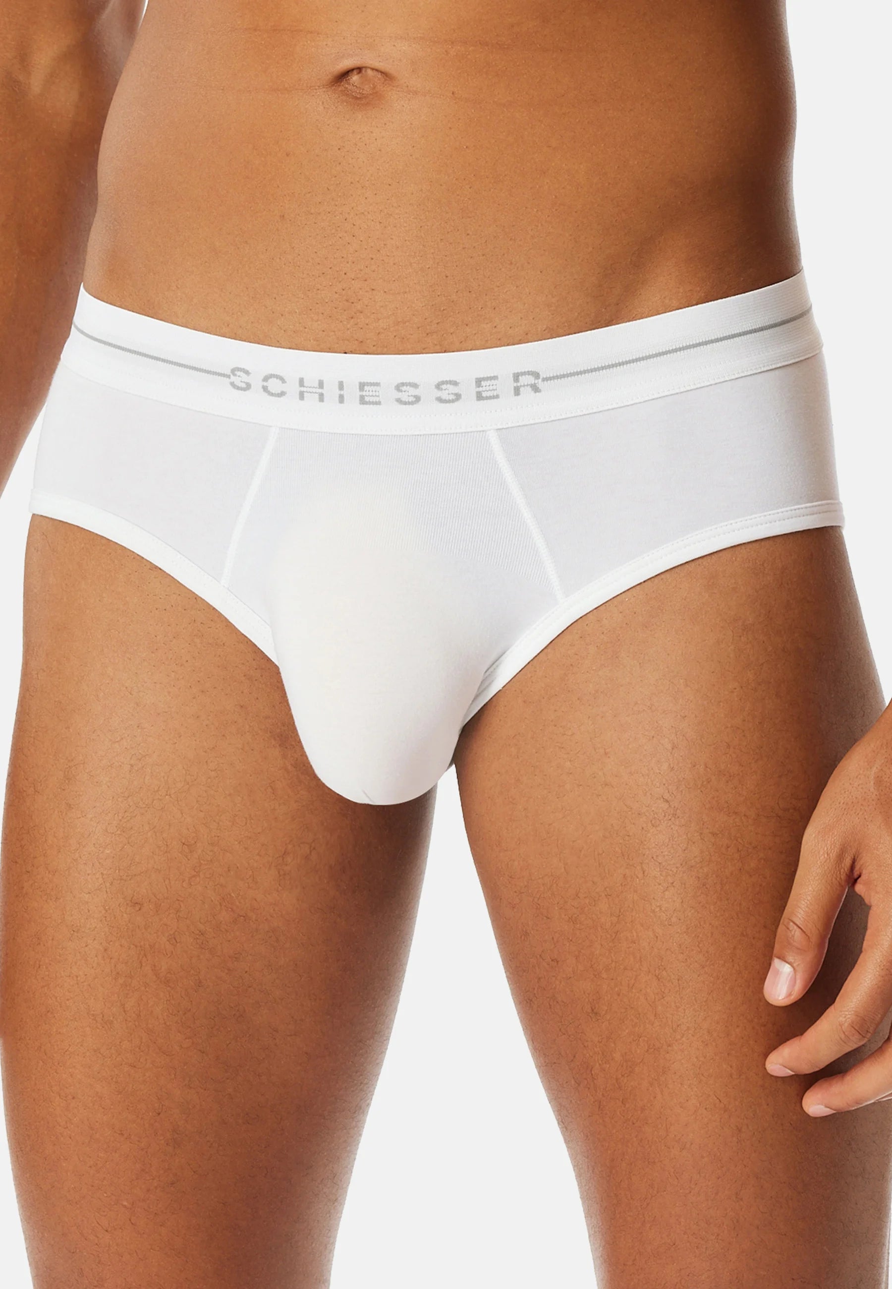 Lot de 2 slips Schiesser Flex – Blanc
