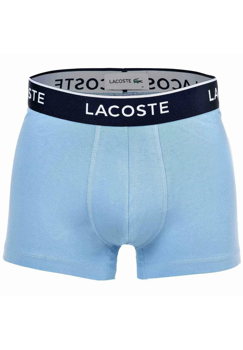 Sześciopakowe kąpielówki Lacoste Casual Stretch Logobund – niebieski, szary