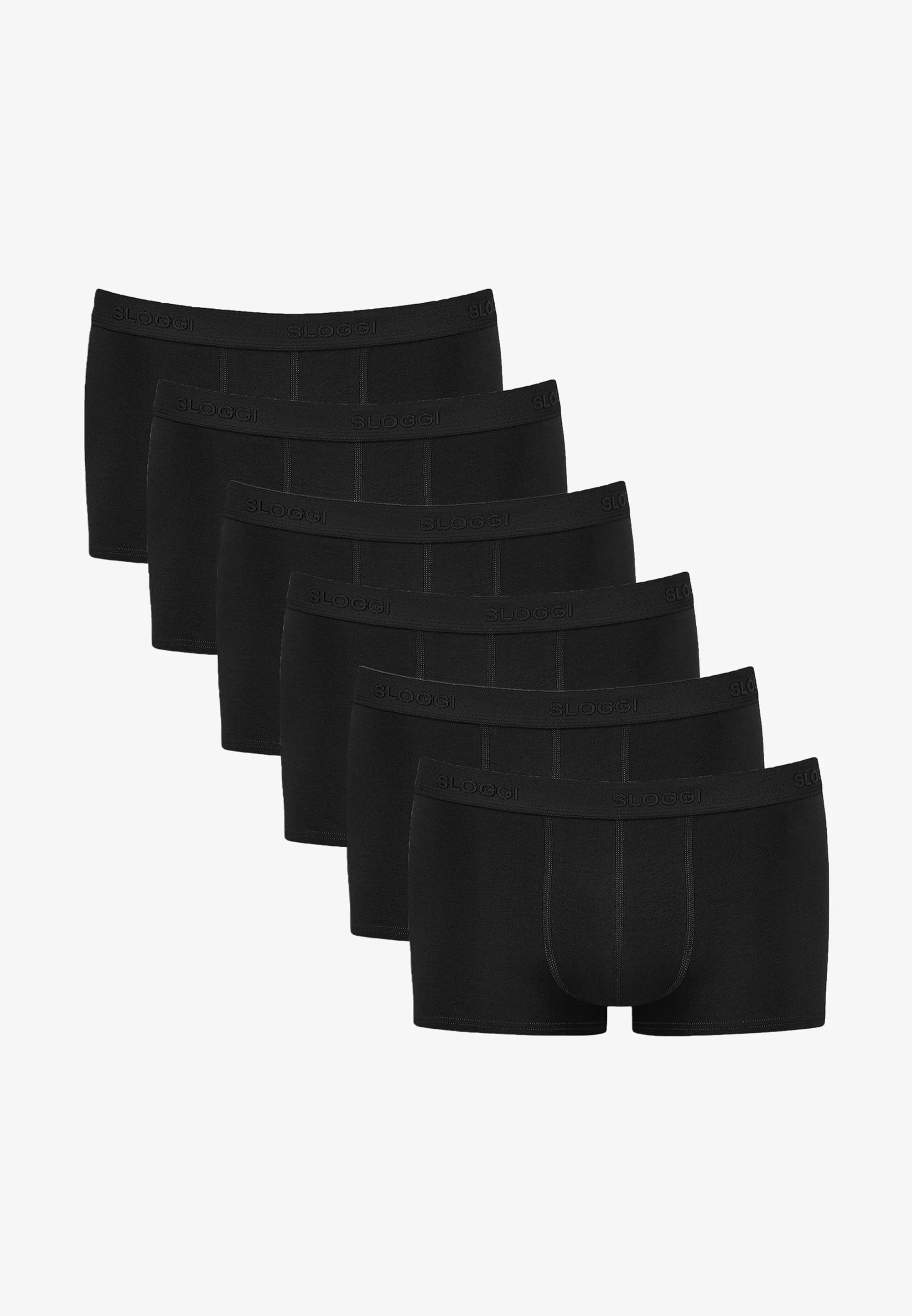 Sloggi Hipster Trunks 6 Pack – černá