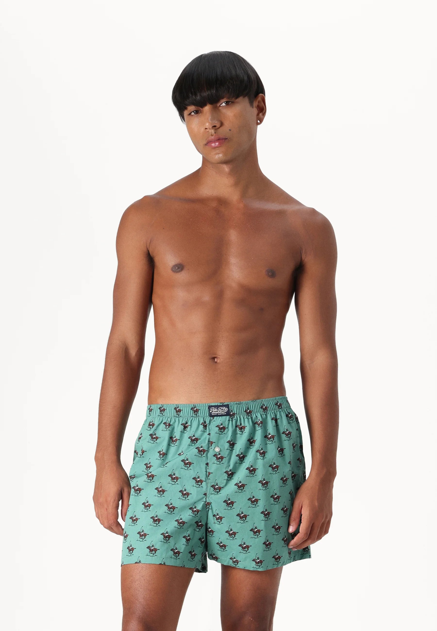 Bavlněné boxerky Polo Ralph Lauren – Single Pack – Fairway Green