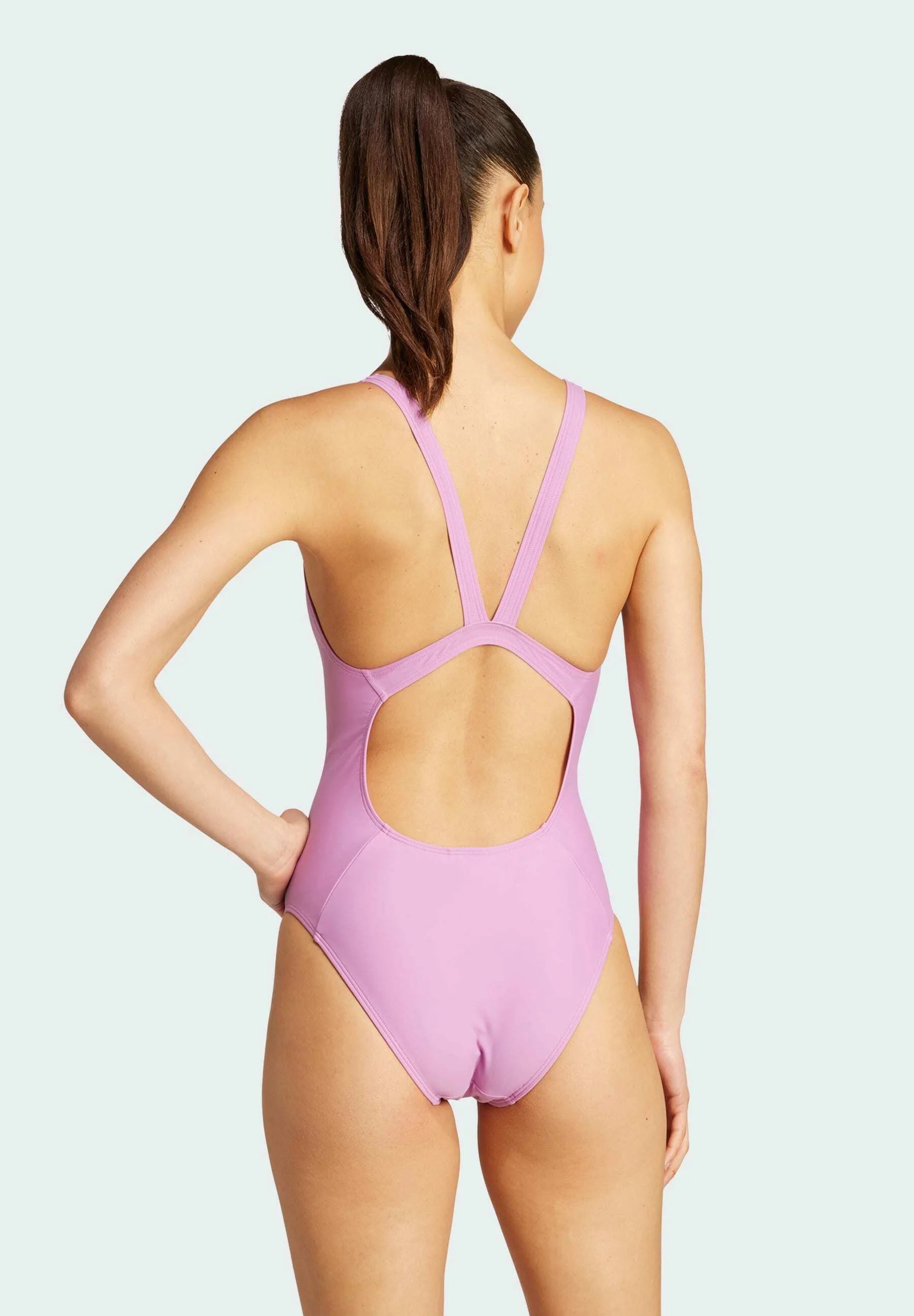 Costume da bagno intero Adidas Performance V-Back - Preloved Viola