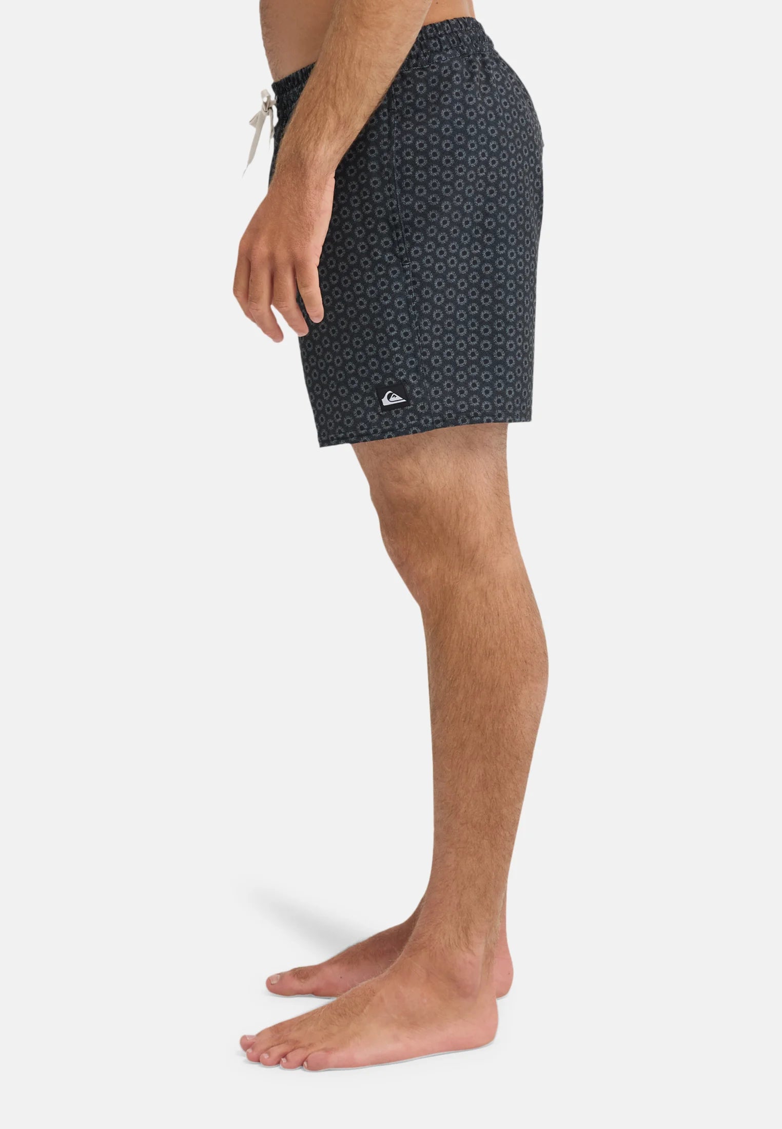 Pantaloncini da bagno Quiksilver Volley 16 stampati – Neri