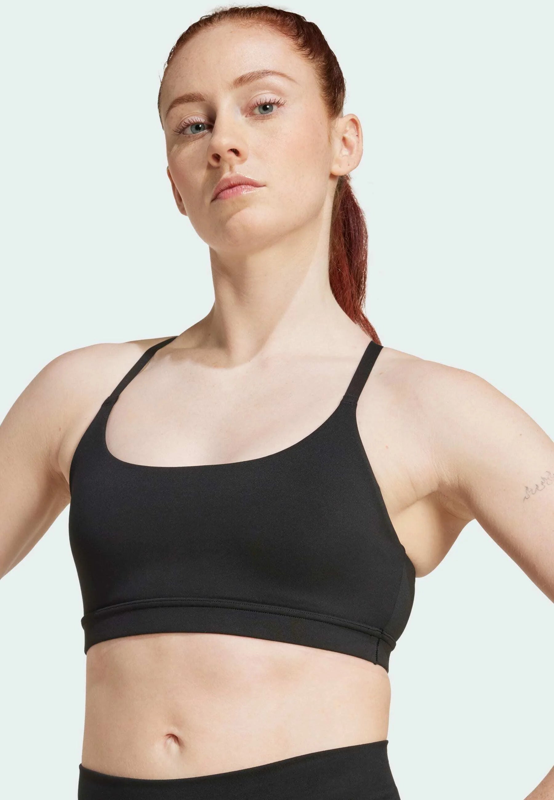 Soutien-gorge de sport Adidas Performance All Me LS Light Support – Noir