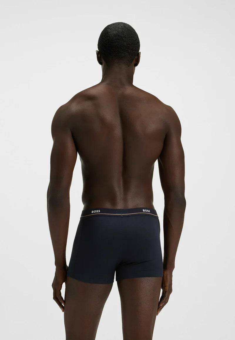 BOSS 5er-Pack Essential Trunks – Dunkelblau Five