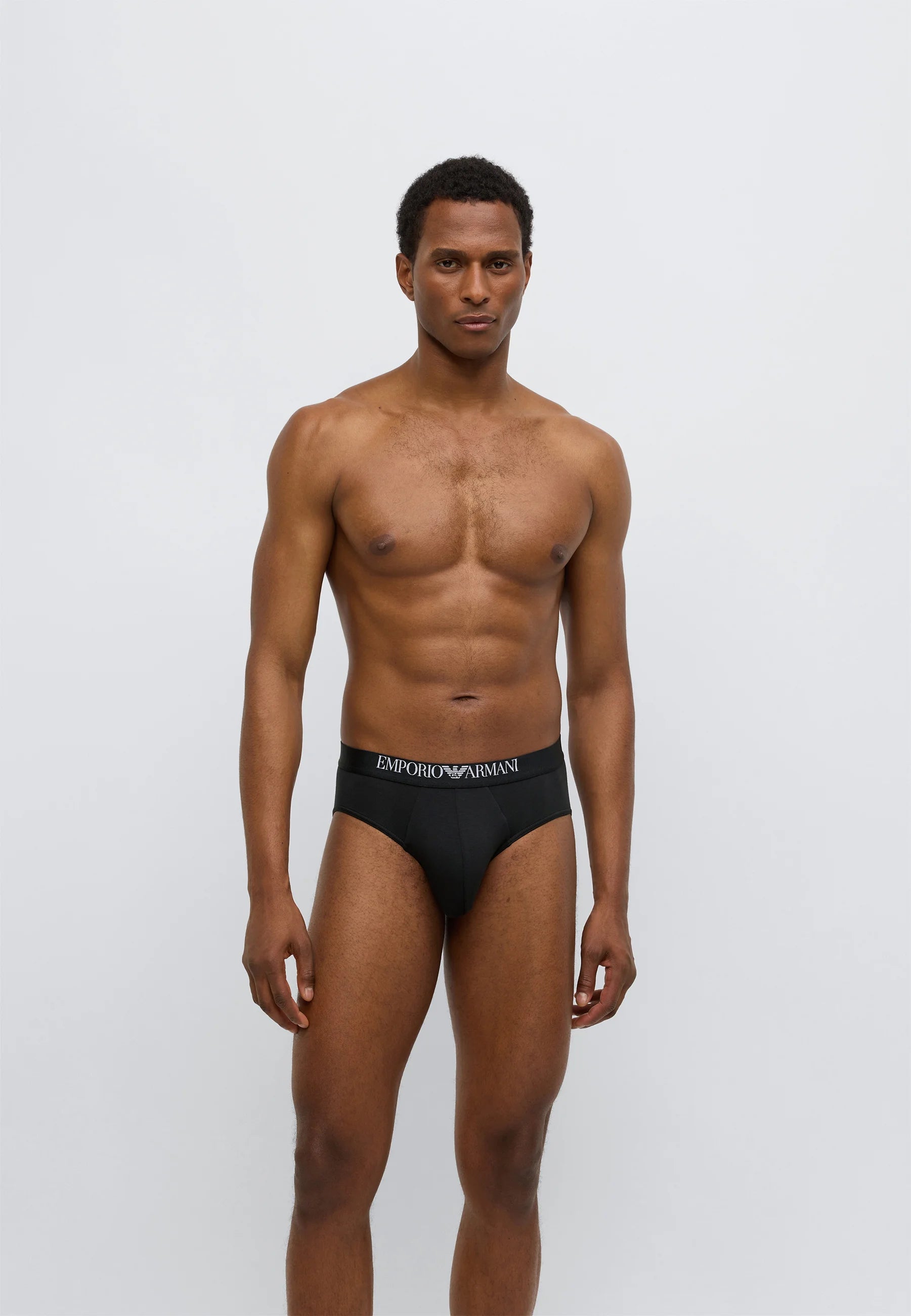 Emporio Armani Premium Stretch Briefs 2 Pack – Black