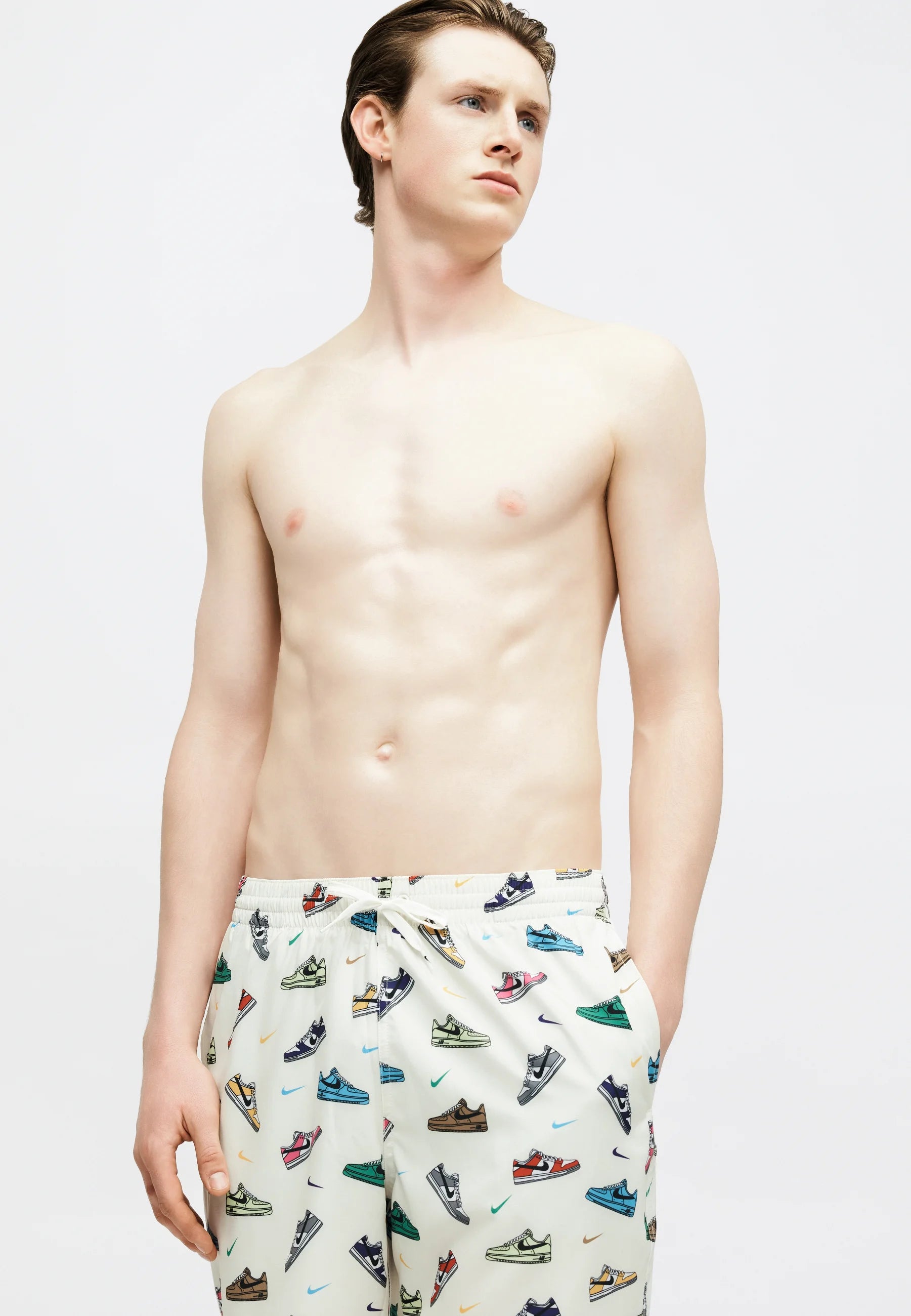 Plavecké šortky Nike Swim Breaker Print Volley – Sail