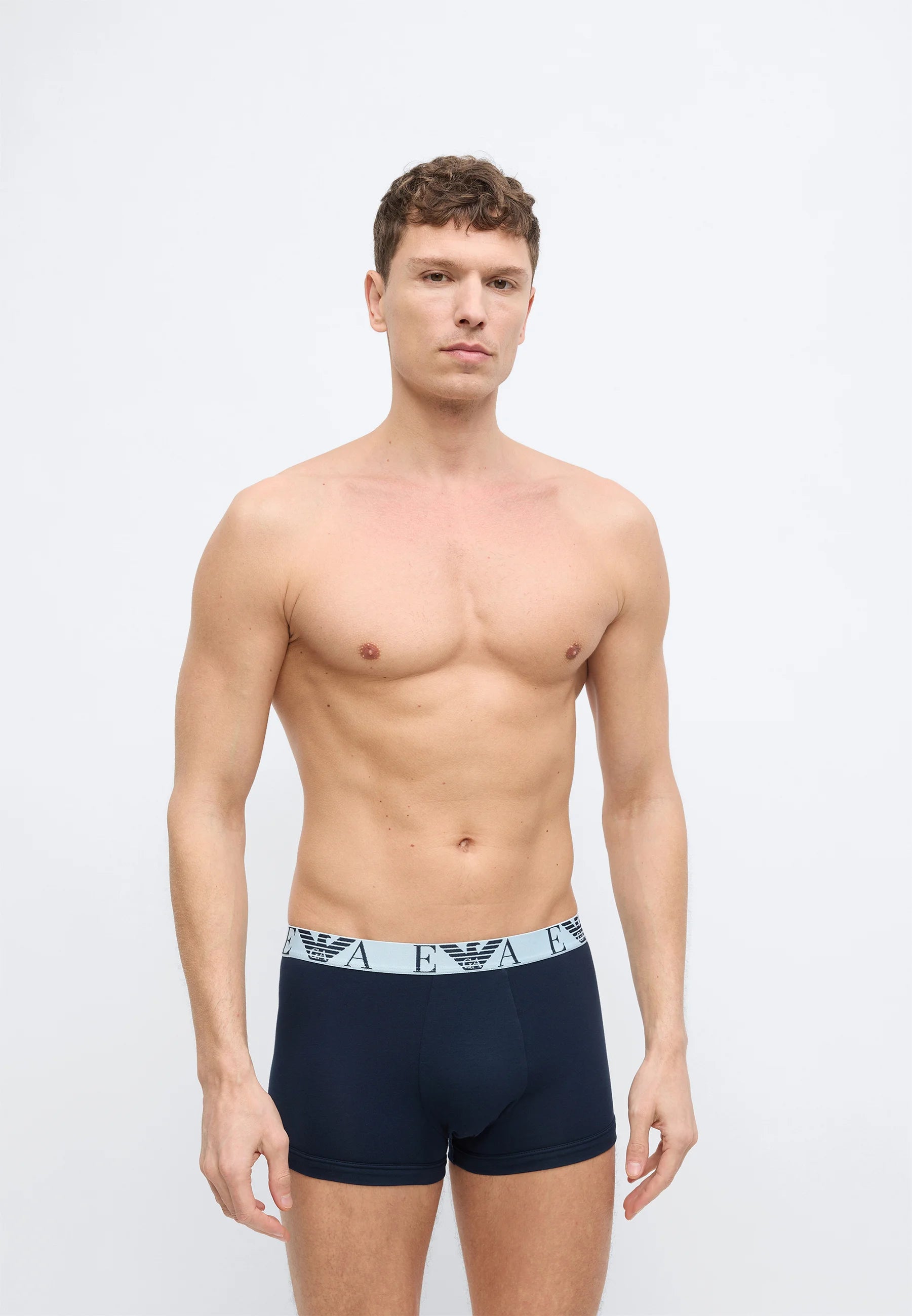 Lot de 6 boxers Emporio Armani BOLD Monogram – Noir, Gris, Blanc, Bleu