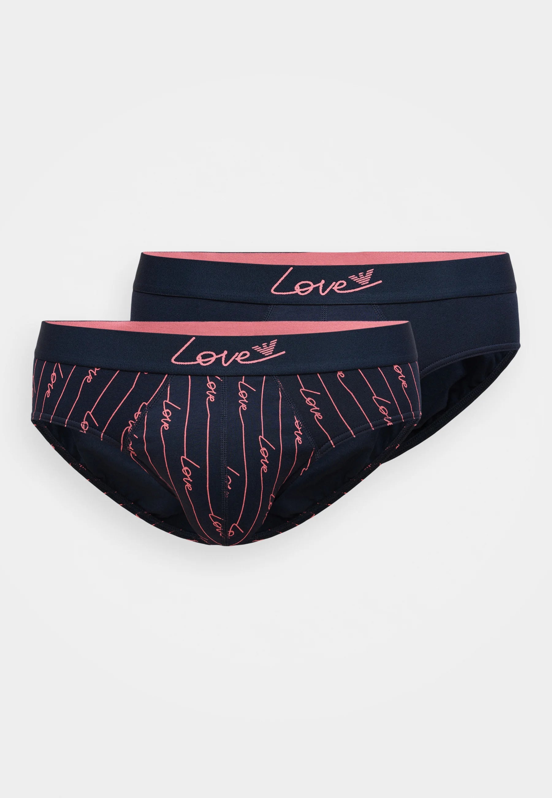 Emporio Armani VALENTINE Capsule Briefs 2 Pack – modré