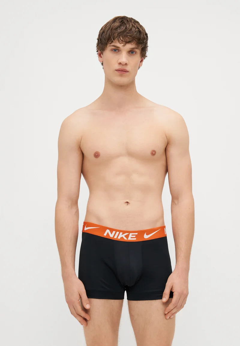Nike Underwear Trunk 3 Pack – Black, Orange, Wolf Grey, Burgundy