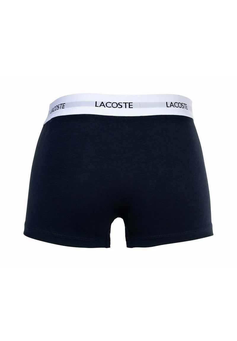 Boxer Lacoste elasticizzati con logo, confezione da 6: blu scuro, bianco, rosso