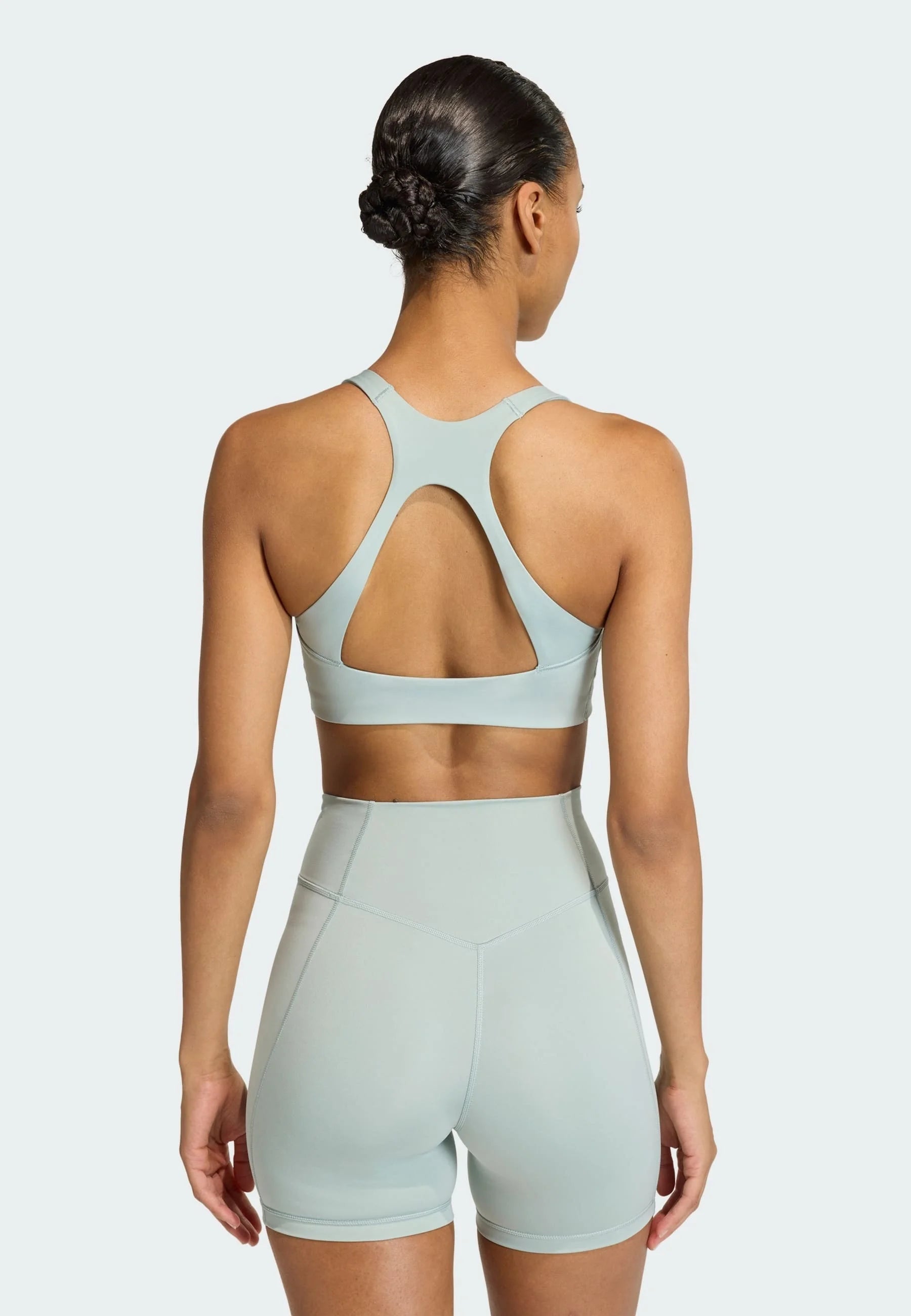 Adidas Performance Optime Workout Medium Support Bra – Sage