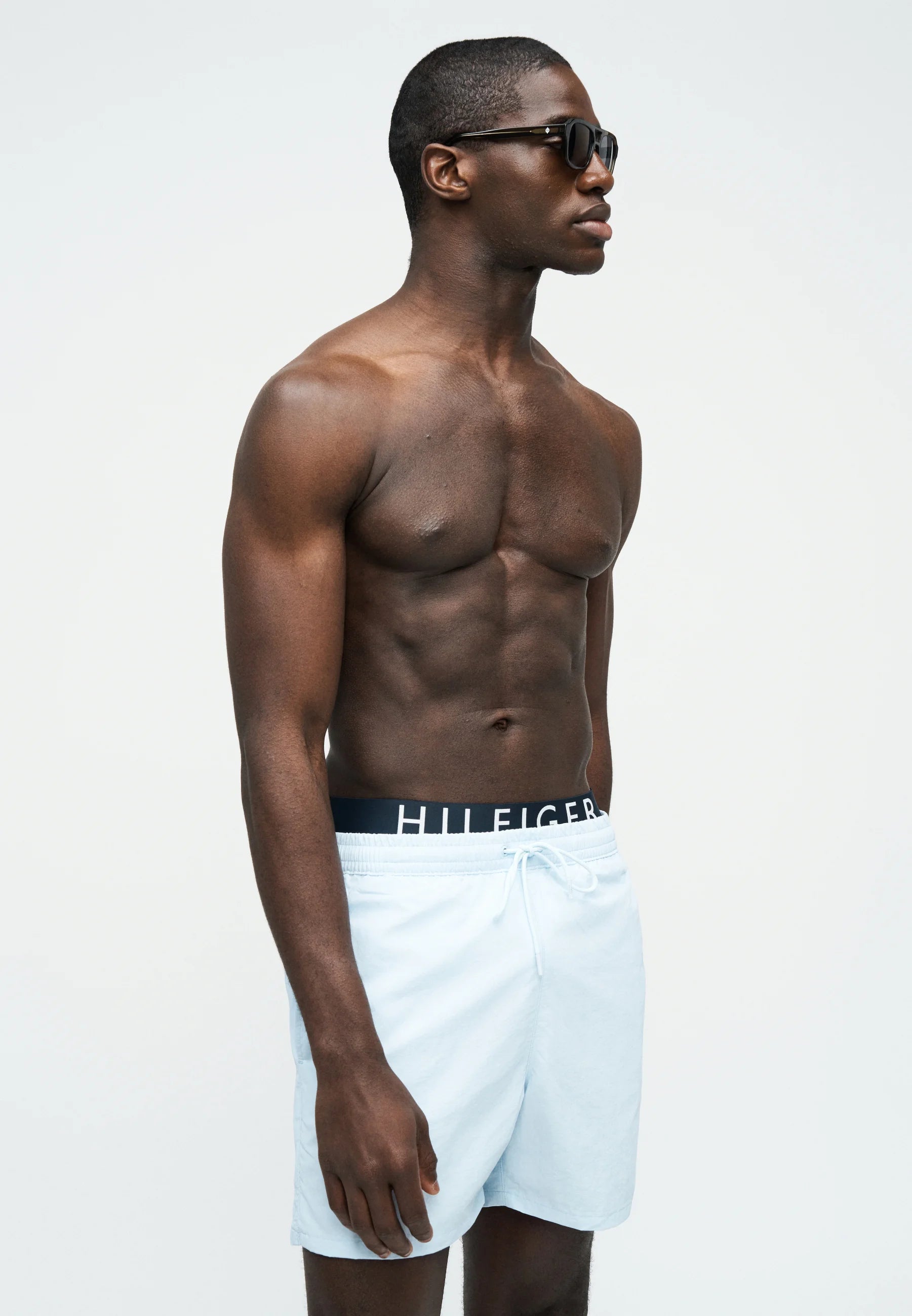 Tommy Hilfiger Logo Swim Shorts – Blue