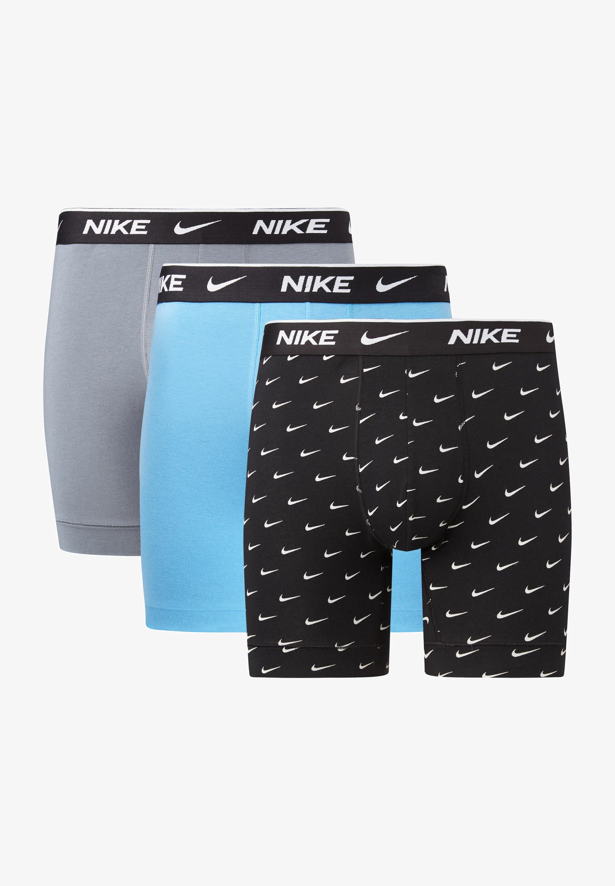 Nike Underwear Brief 3 Pack – Print, Grey, Uni Blue