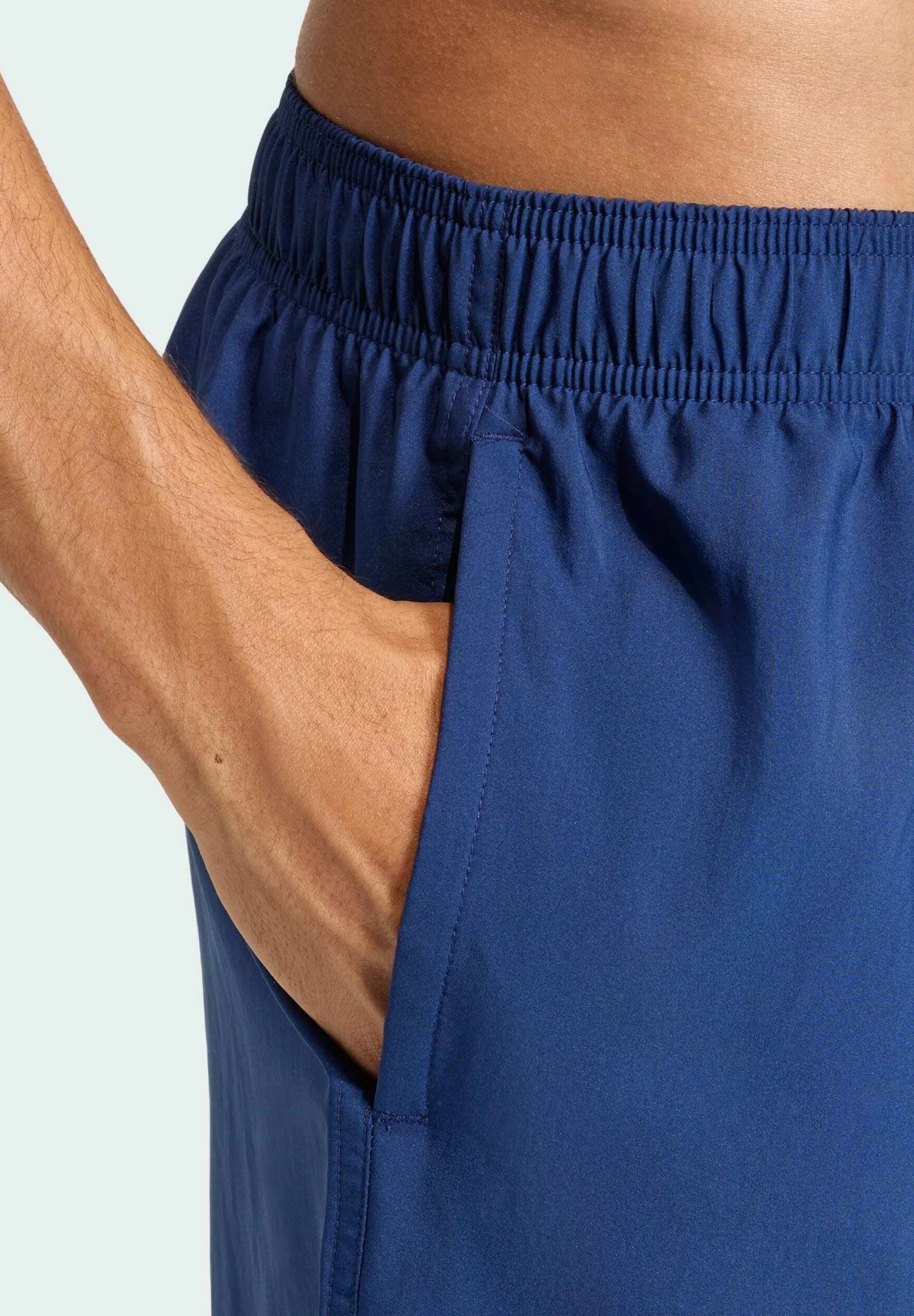 Short de bain Adidas Sportswear 8 pouces – Bleu foncé, Blanc