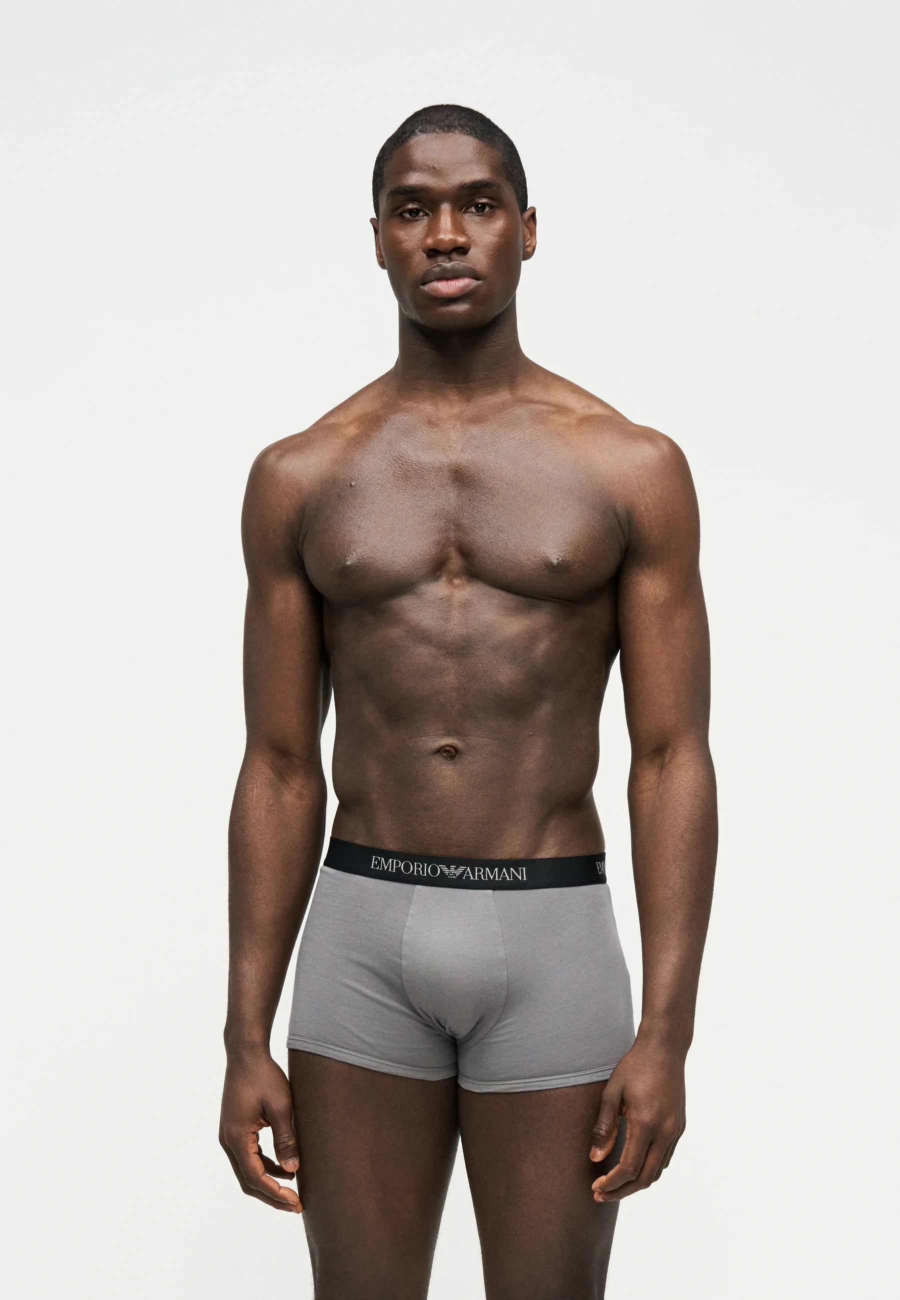 Lot de 3 boxers Emporio Armani PURE – Noir, Gris
