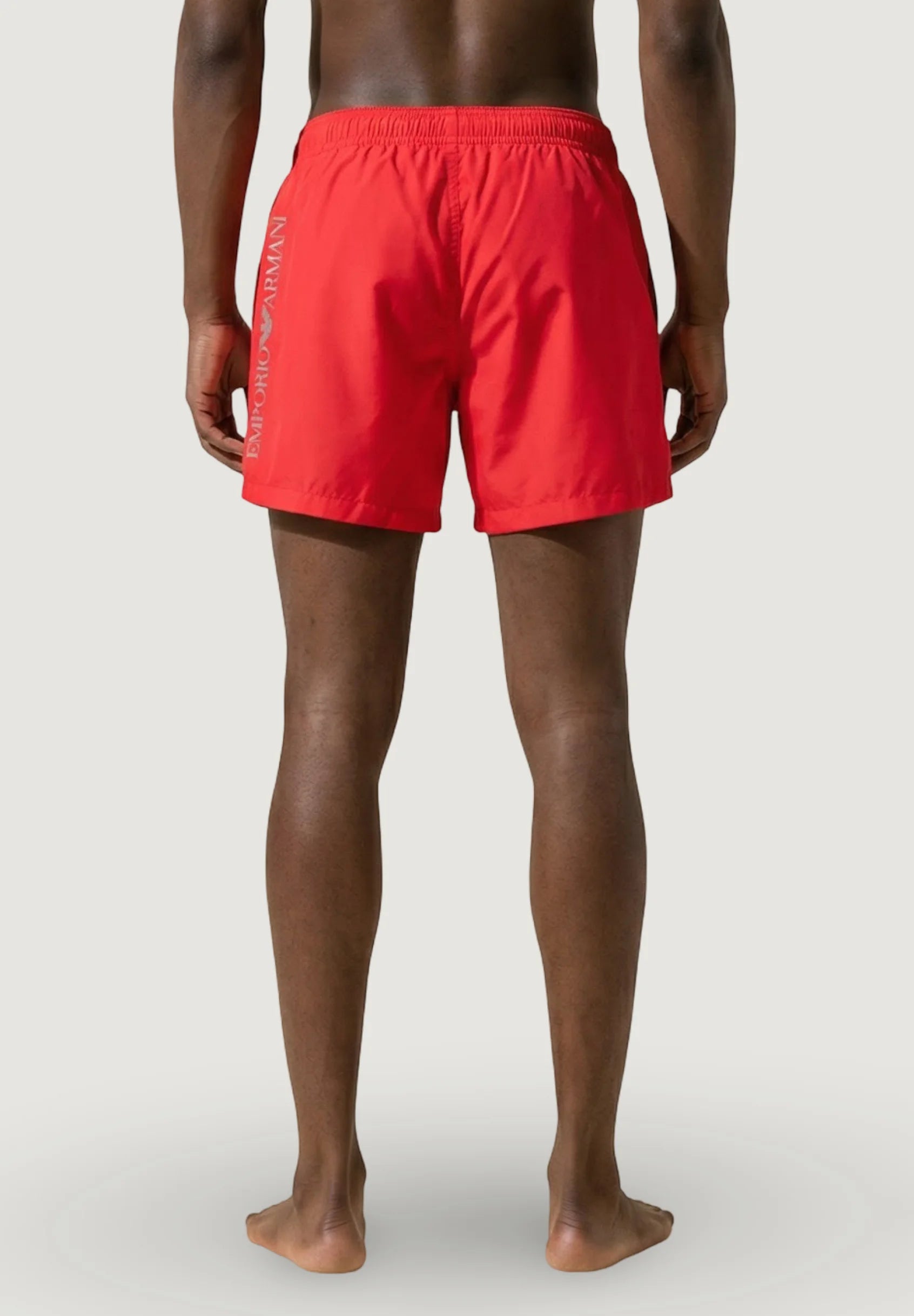 Short de bain Emporio Armani EA7 – Rouge, Argent