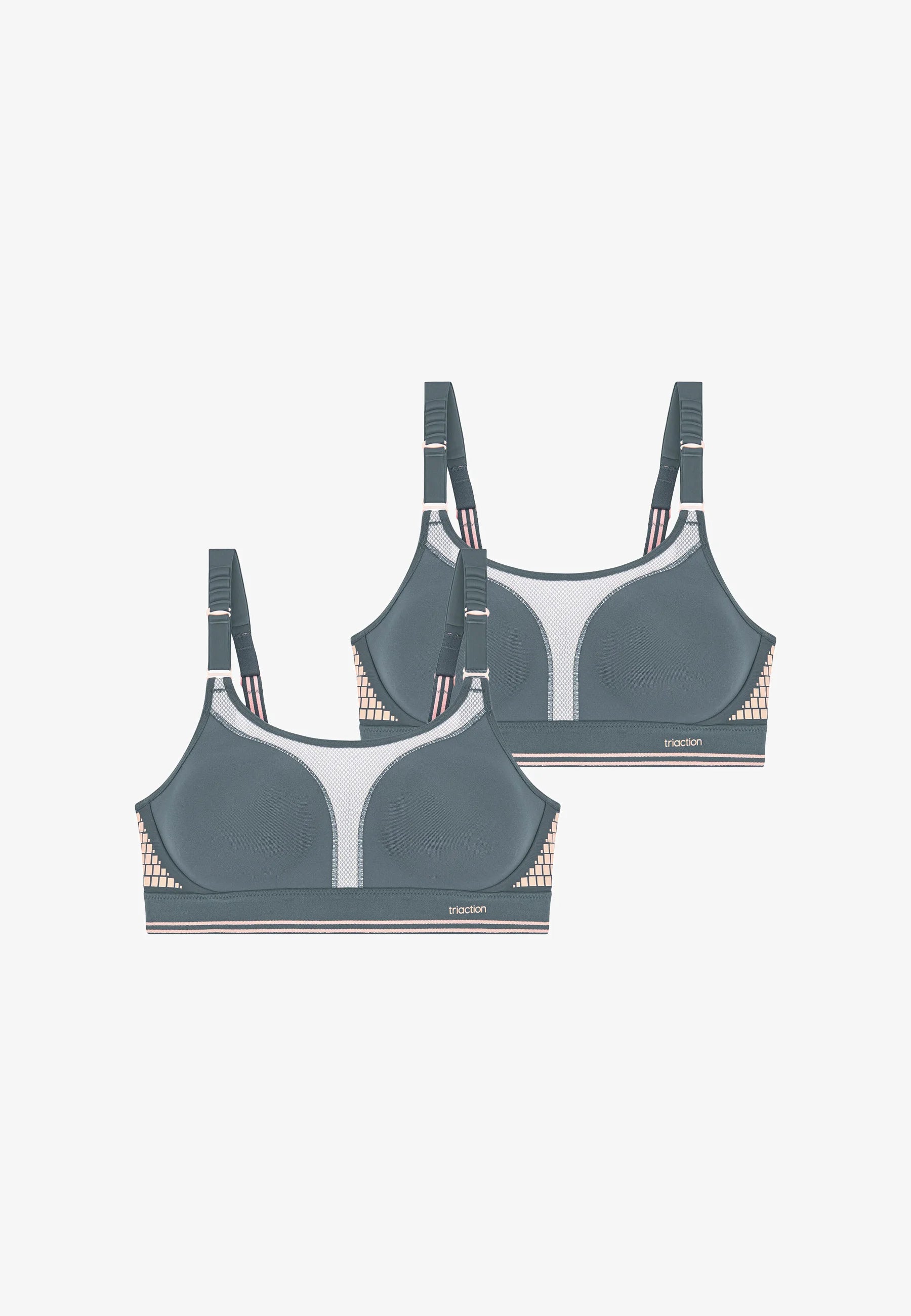Pack de 2 bustiers Triumph Triaction Extreme Lite - Gris