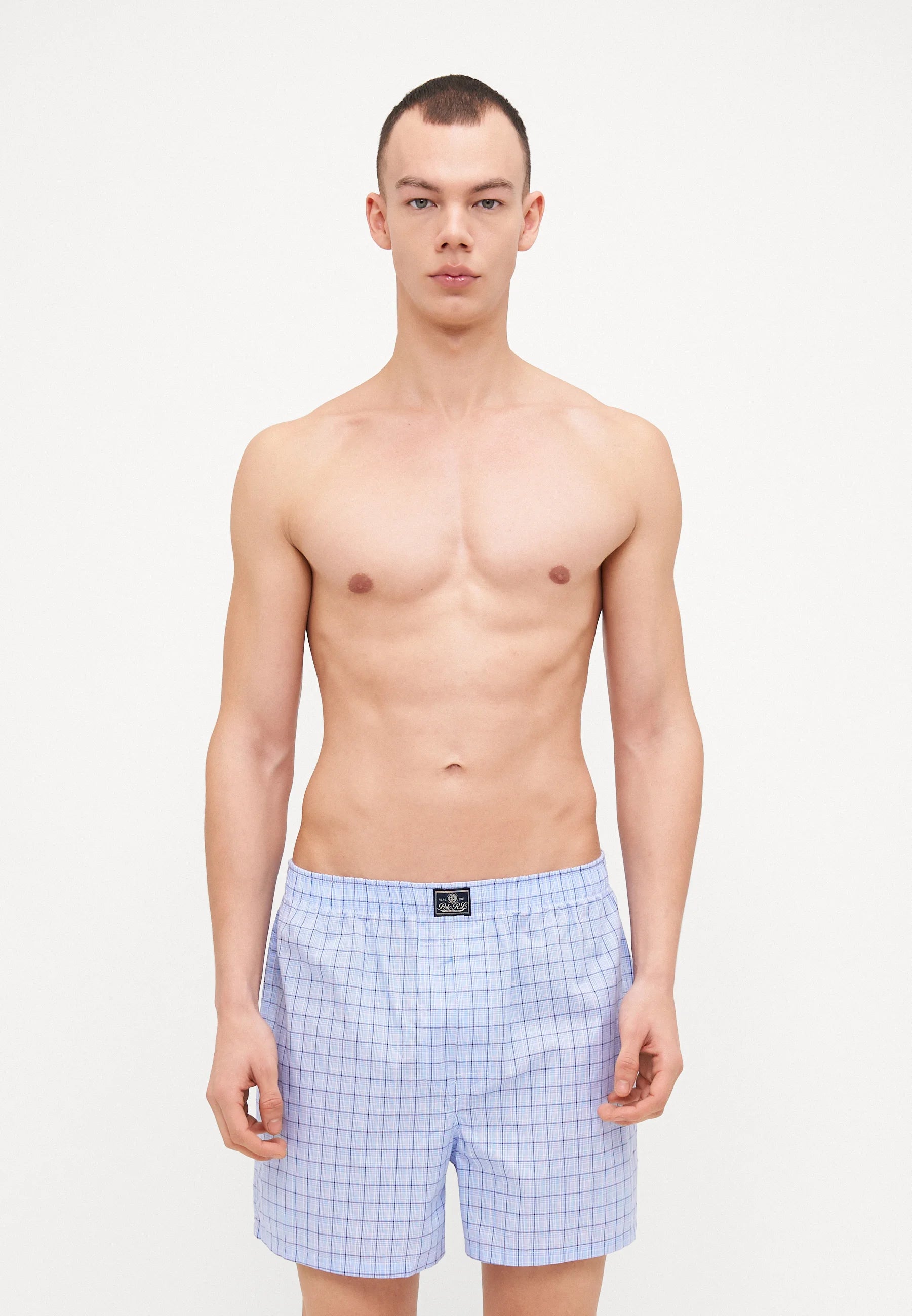 Polo Ralph Lauren Cotton Open Boxer Shorts – 3 Pack – Office Blue, White