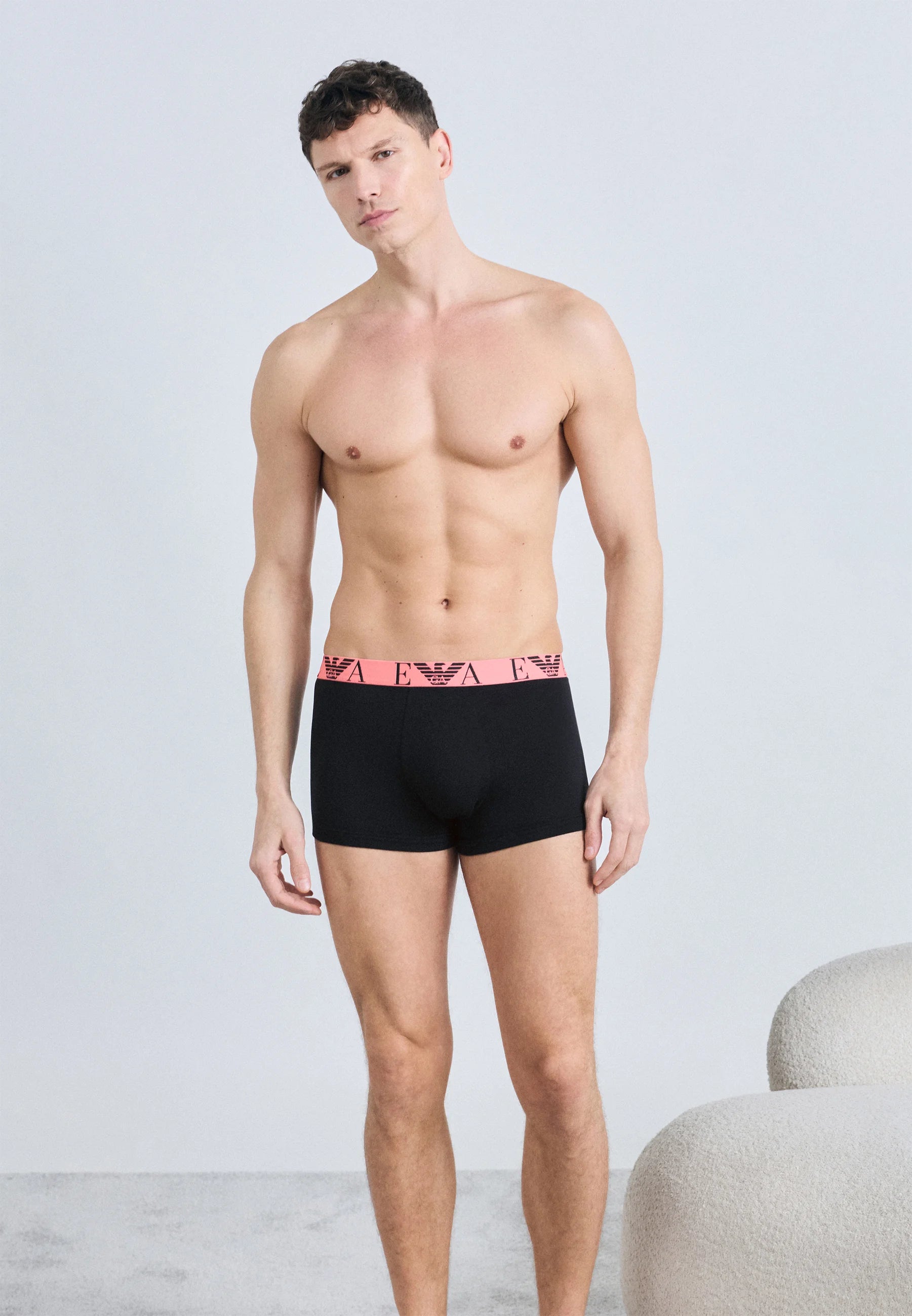 Emporio Armani BOLD Monogram 6er-Pack Unterhosen – Schwarz, Blau
