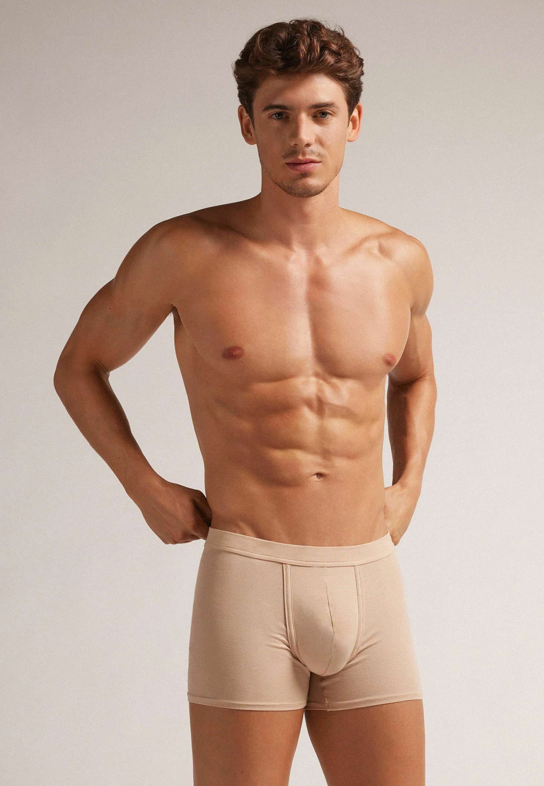 Boxer Léger UIMAN Intimissimi Uomo – Beige Chiné