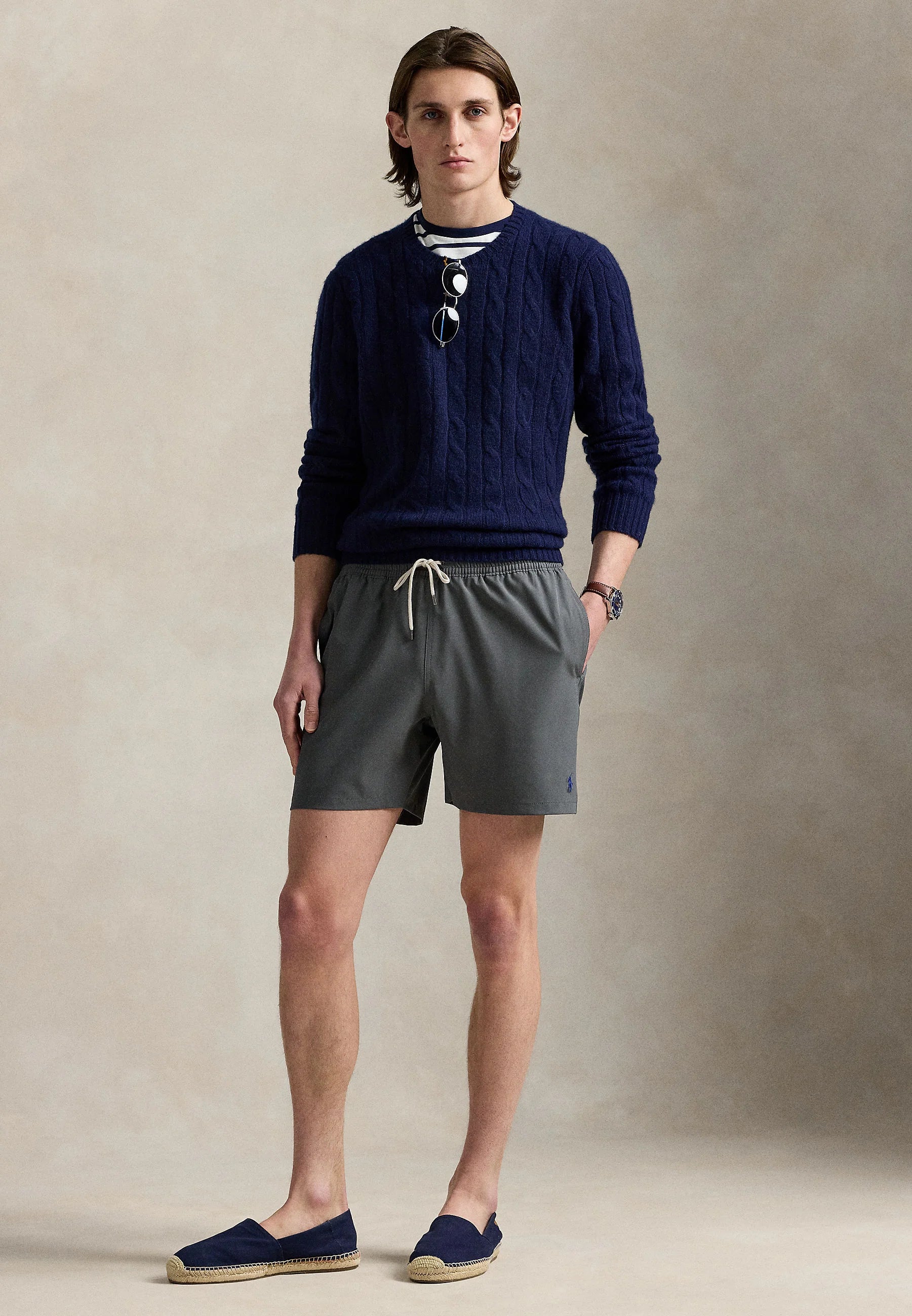 Polo Ralph Lauren Grey Cast Traveler Swim Shorts – Grey