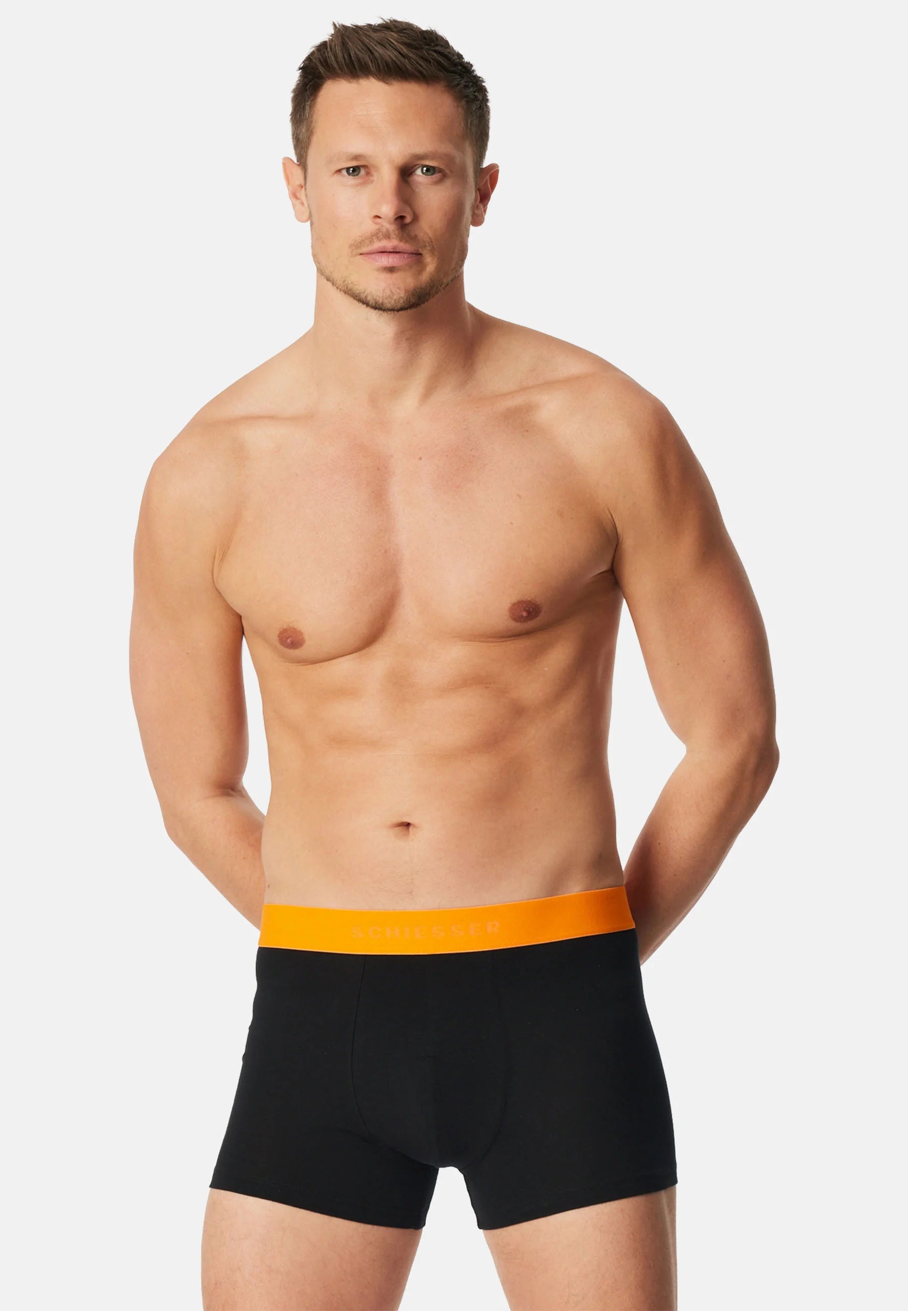 Schiesser 95 5 10 Pack Trunks – Black, Blue, Red
