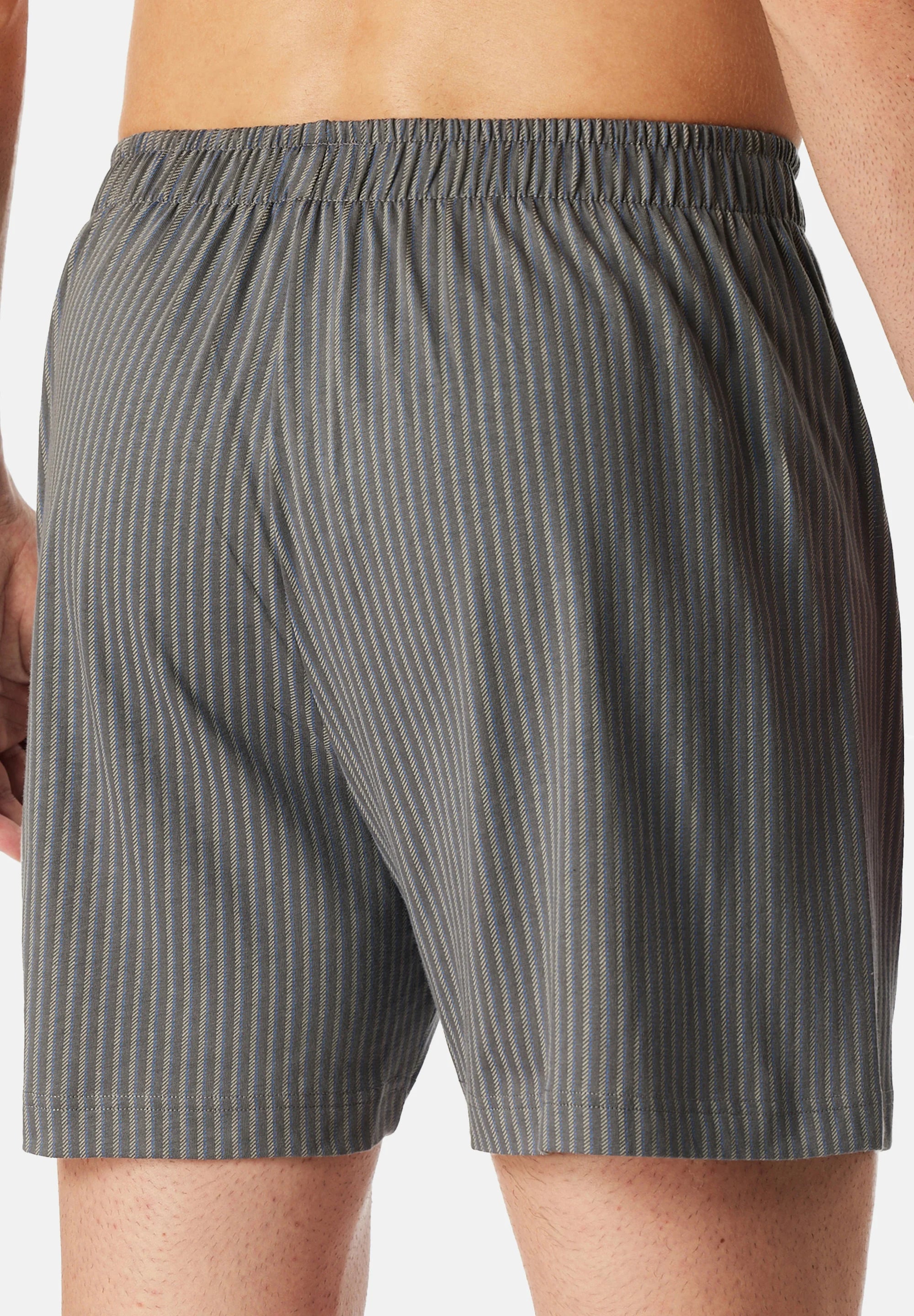 Schiesser Lot de 4 boxers classiques en coton – Noir, Gris