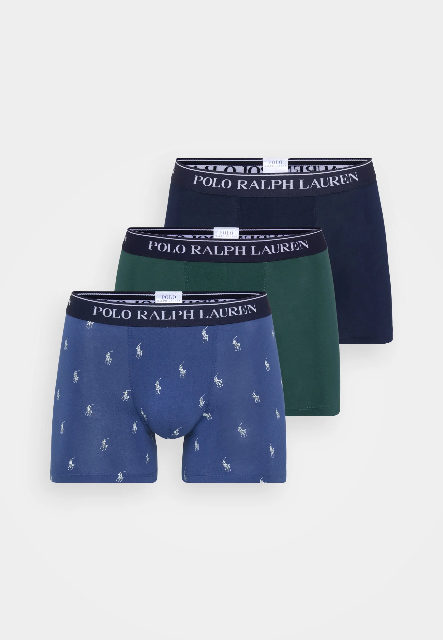 Polo Ralph Lauren bavlněné Stretch boxerky – 3 balení – Navy, Pine, Old Royal