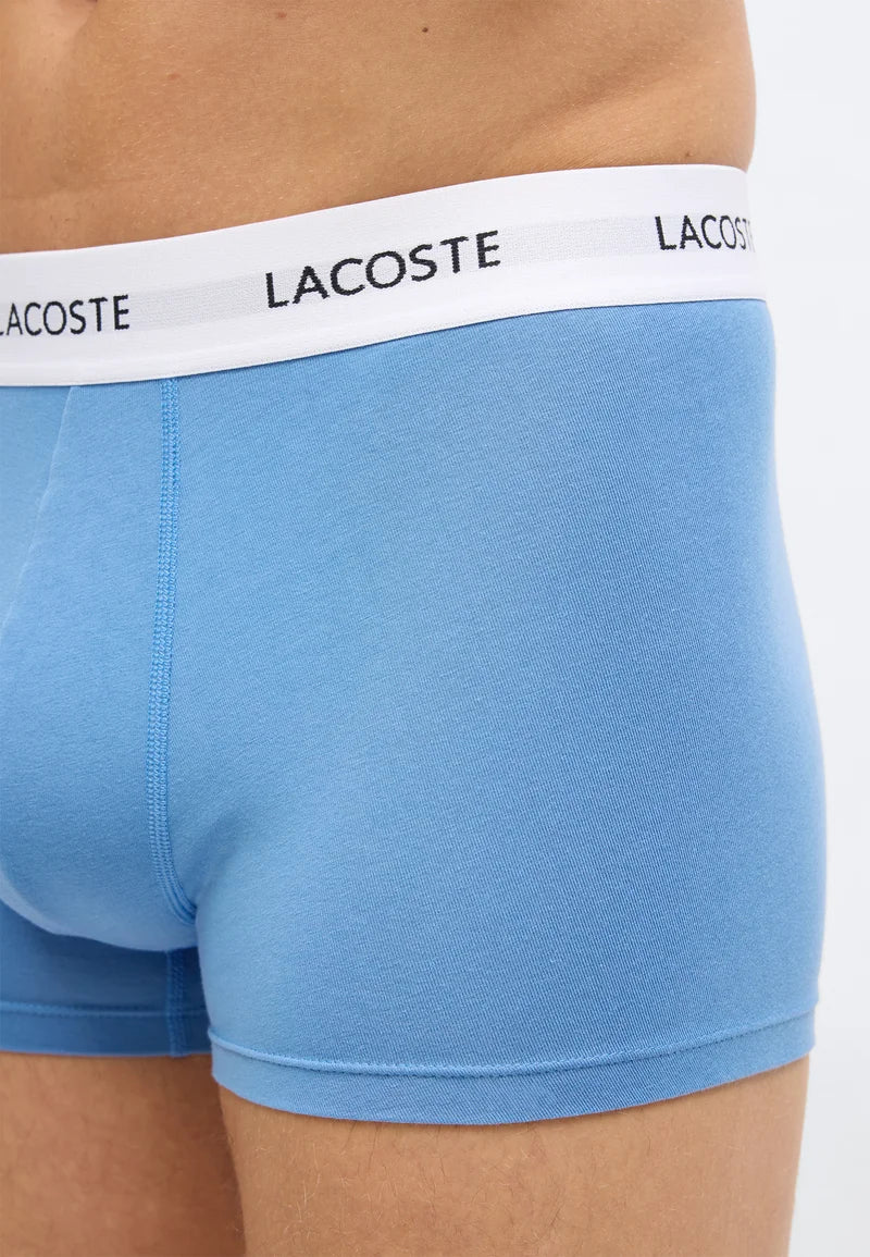 Lacoste Court 3 Pack Stretch Trunks – Turquin Blue, Navy Blue