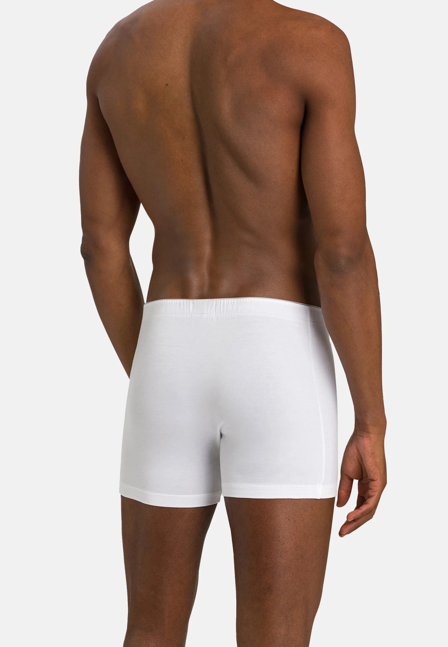 Boxer a gamba corta HANRO COTTON SUPERIOR – Bianco