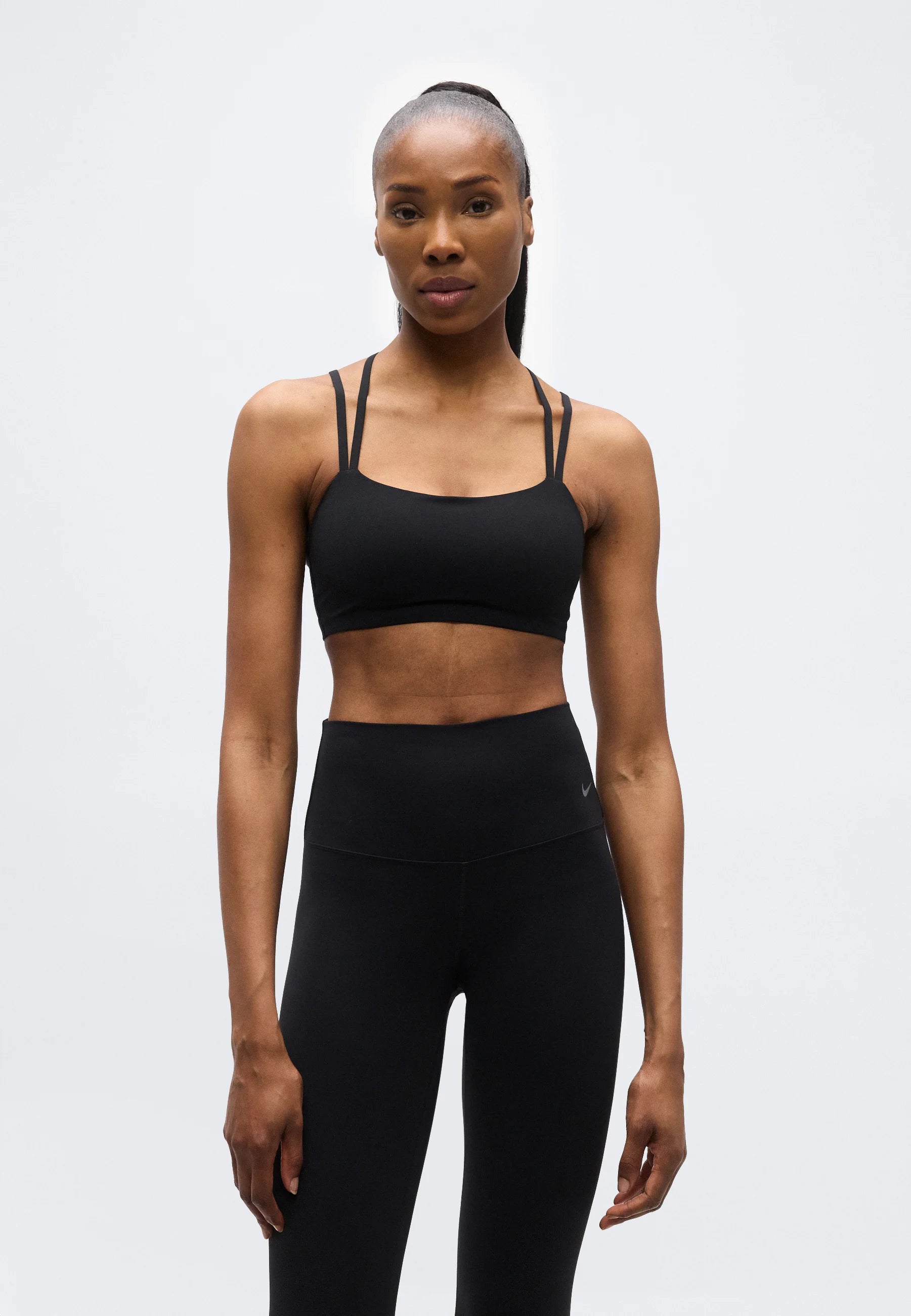 Soutien-gorge Nike Performance Zenvy Strappy Light Support - Noir, Gris froid