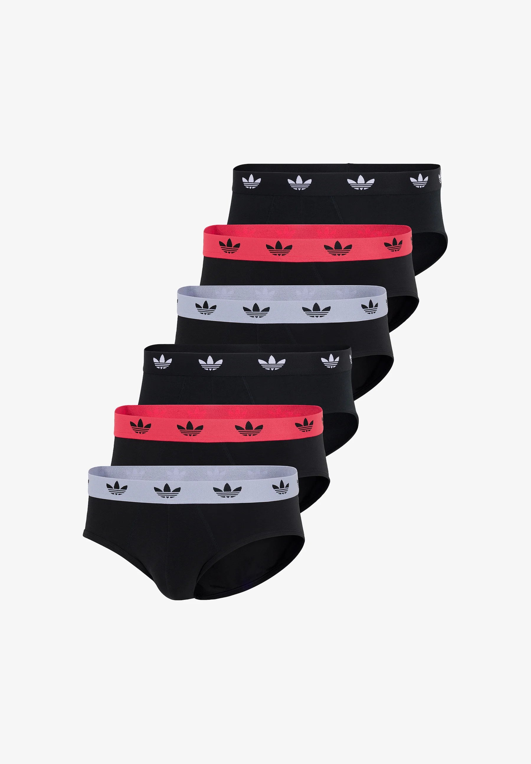 Adidas Originals 6 Pack Briefs – Black, Multicolor