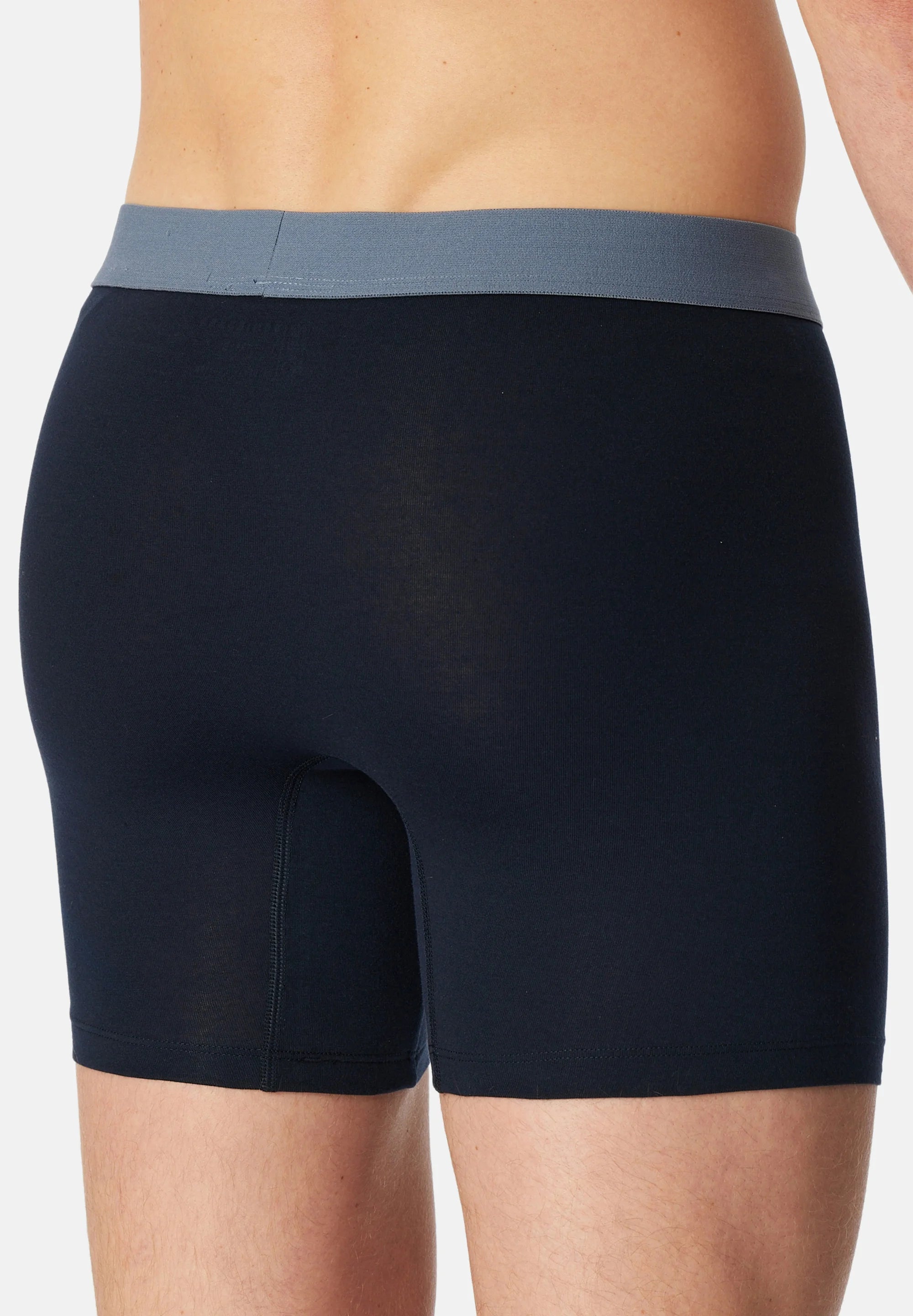 Lot de 4 boxers Schiesser en coton stretch – Bleu foncé