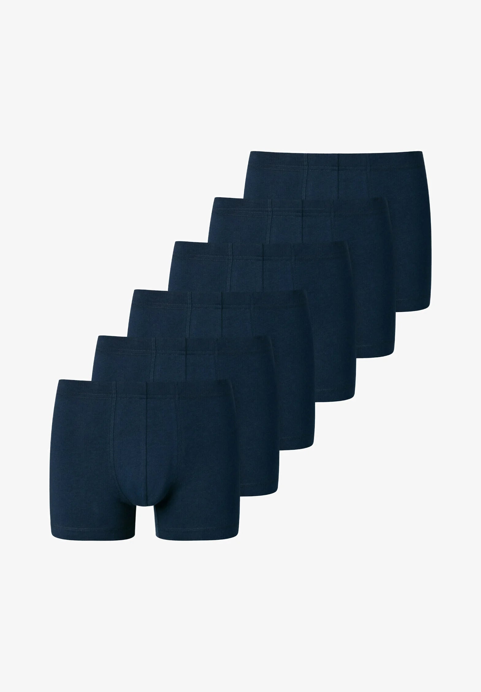 Schiesser 95 5 Essentials Cotton Trunks 6 Pack – Dark Blue