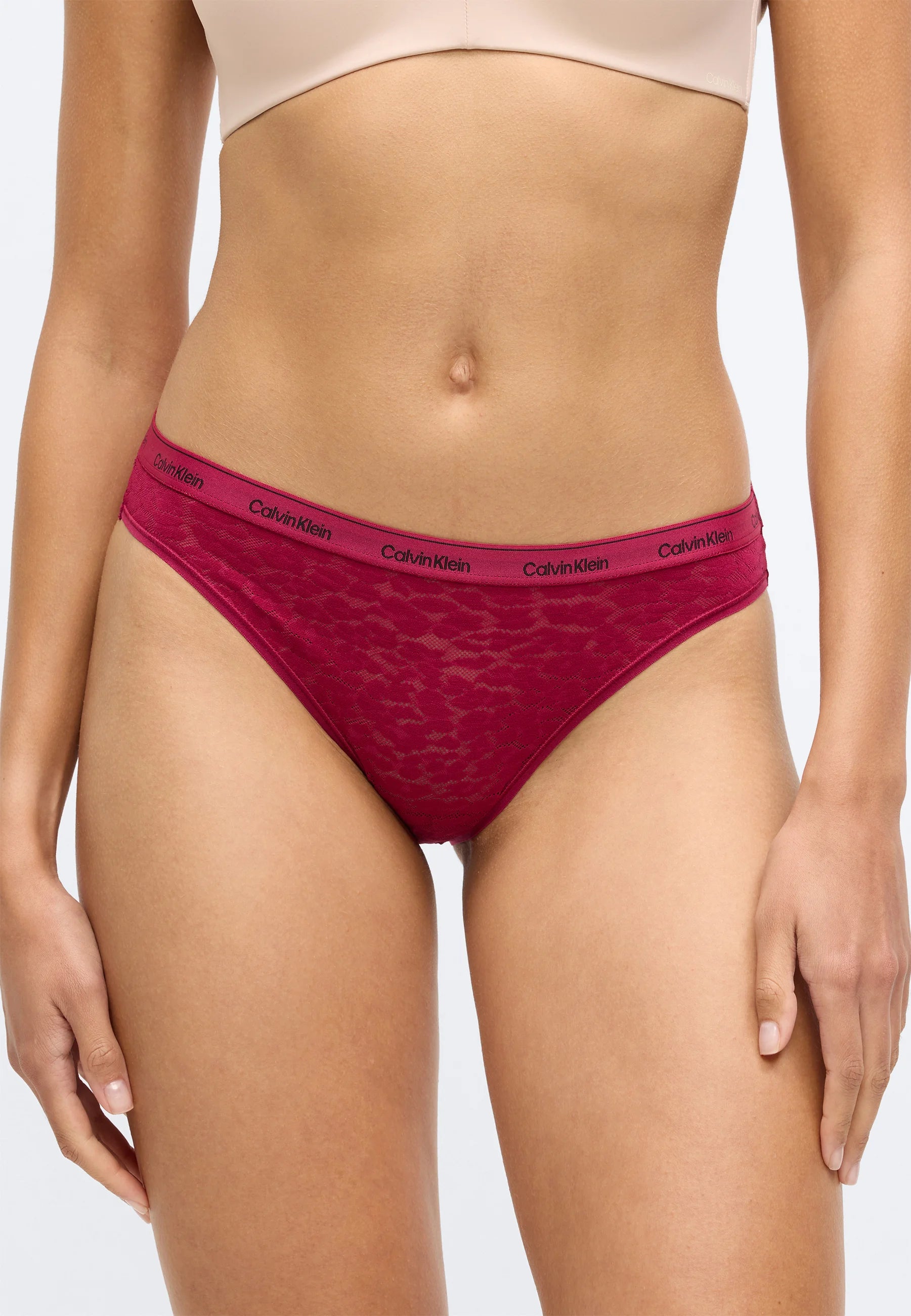 Calvin Klein Icon Briefs – 3 Pack, Beet Red, Black, Eggshell Pink
